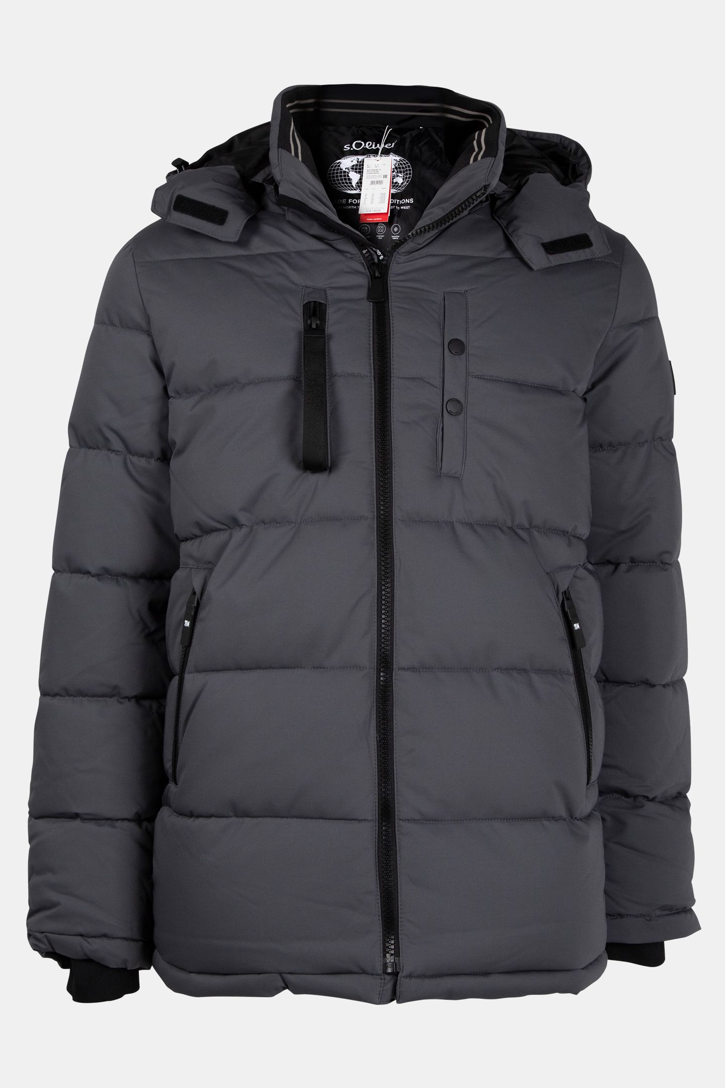S.OLIVER JACKET OUTDOOR GREY/BLACK 3
