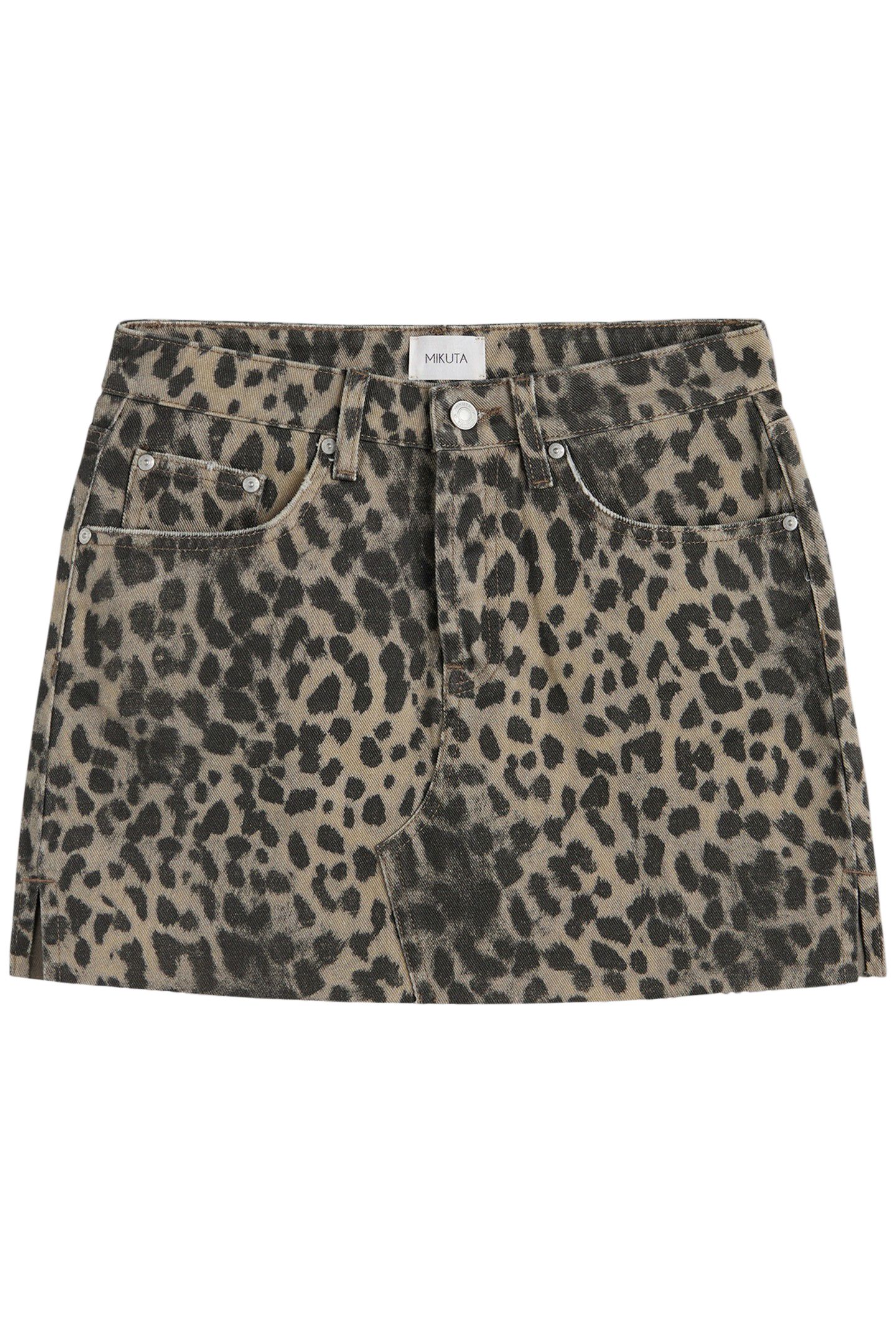 THE LEO SLIT DENIM SKIRT 1