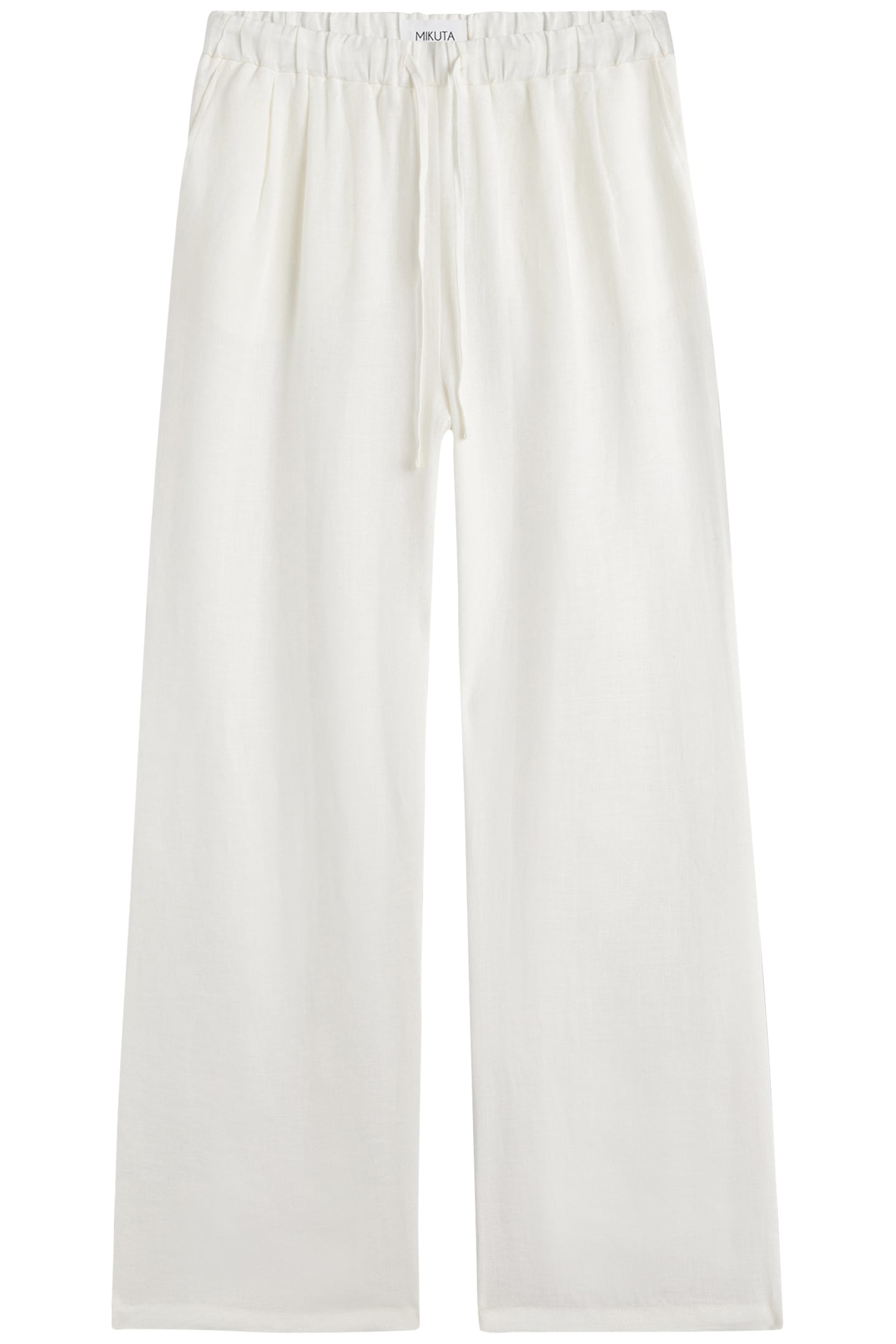 THE WHITE LOOSE LINEN PANTS 1