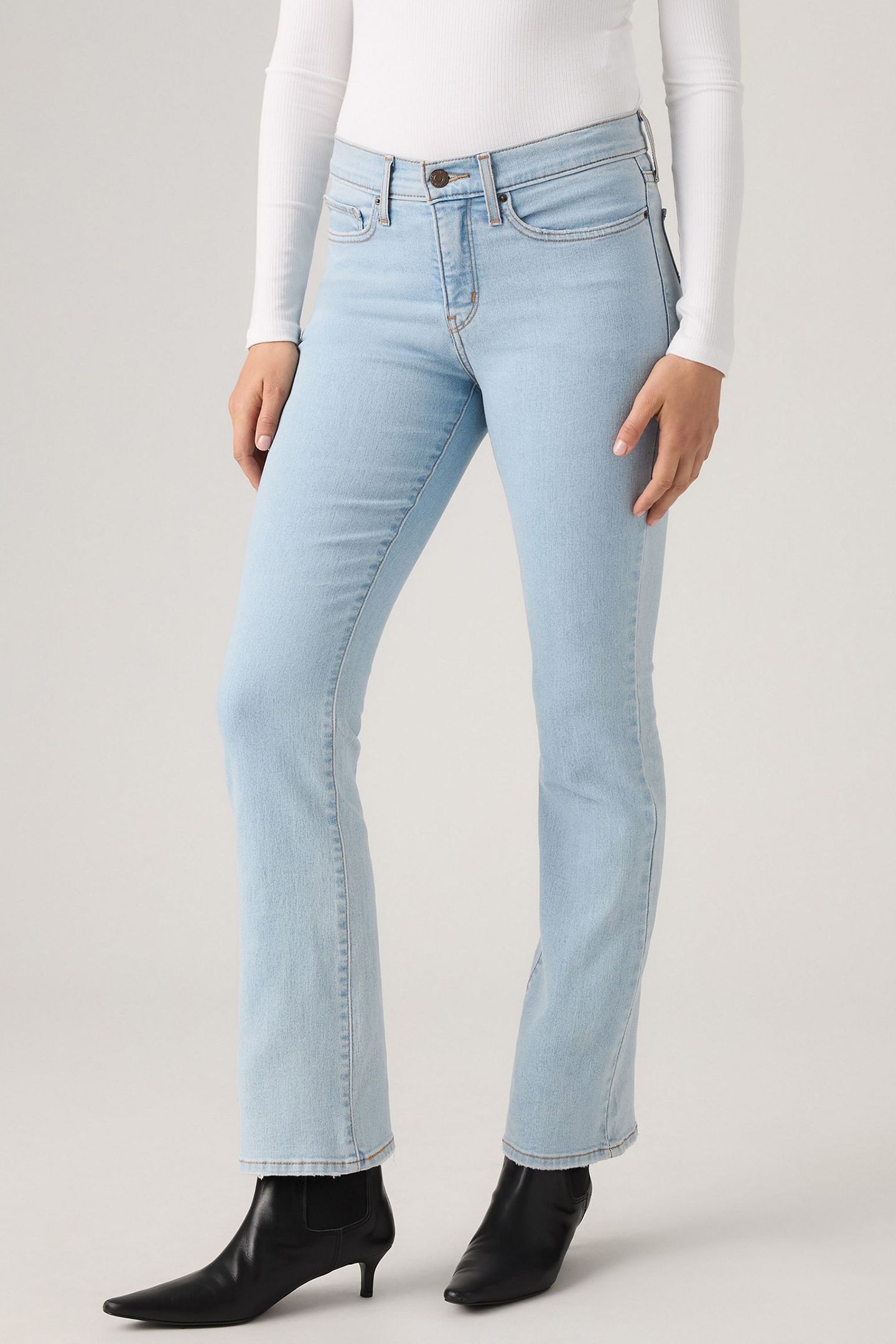 315 SHAPING BOOTCUT JEANS MED INDIGO 1
