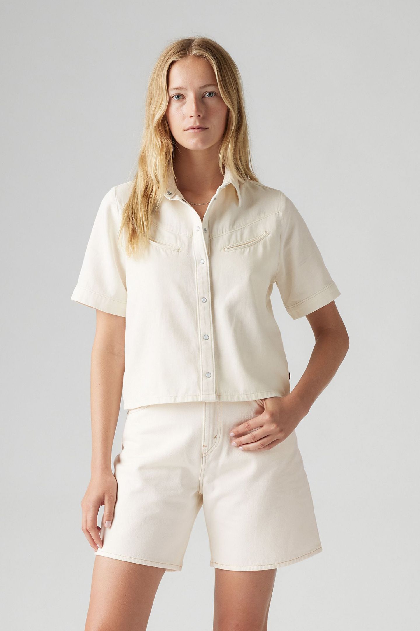 RINOA CAMP SHIRT WHITE 1