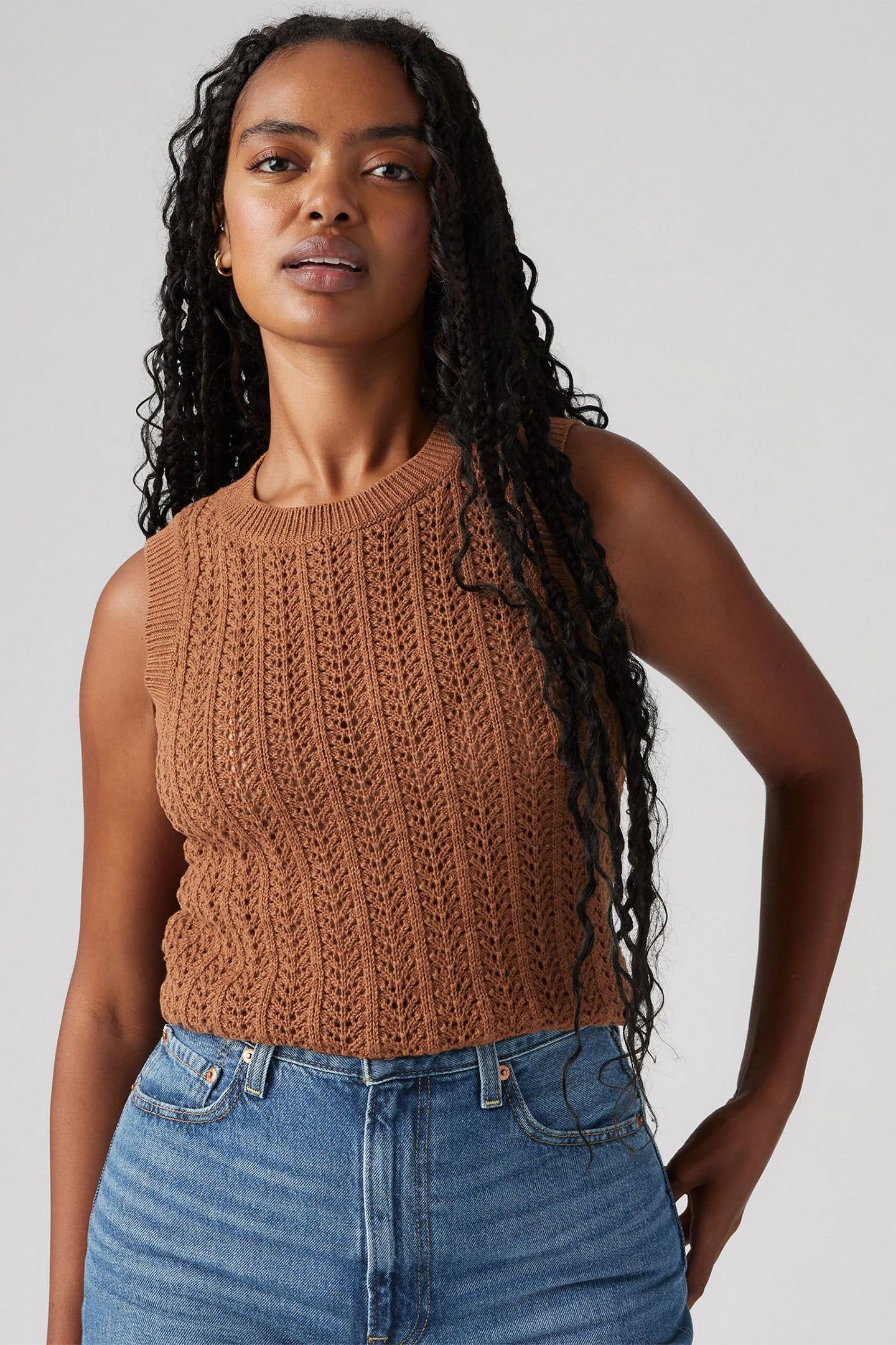 SUNRISE CROCHET TANK NEUTRAL 3