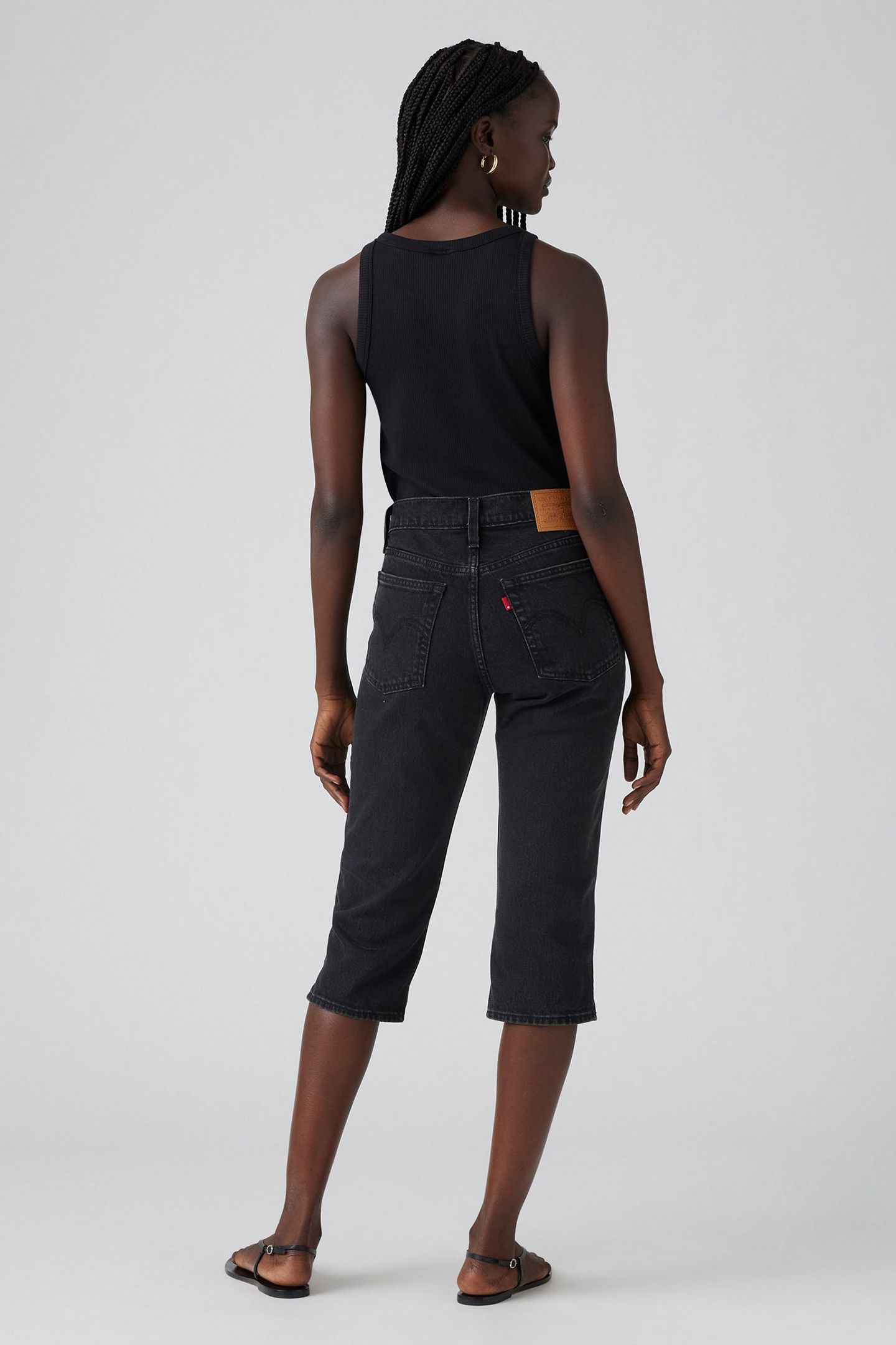 WEDGIE CAPRI JEANS BLACK 3