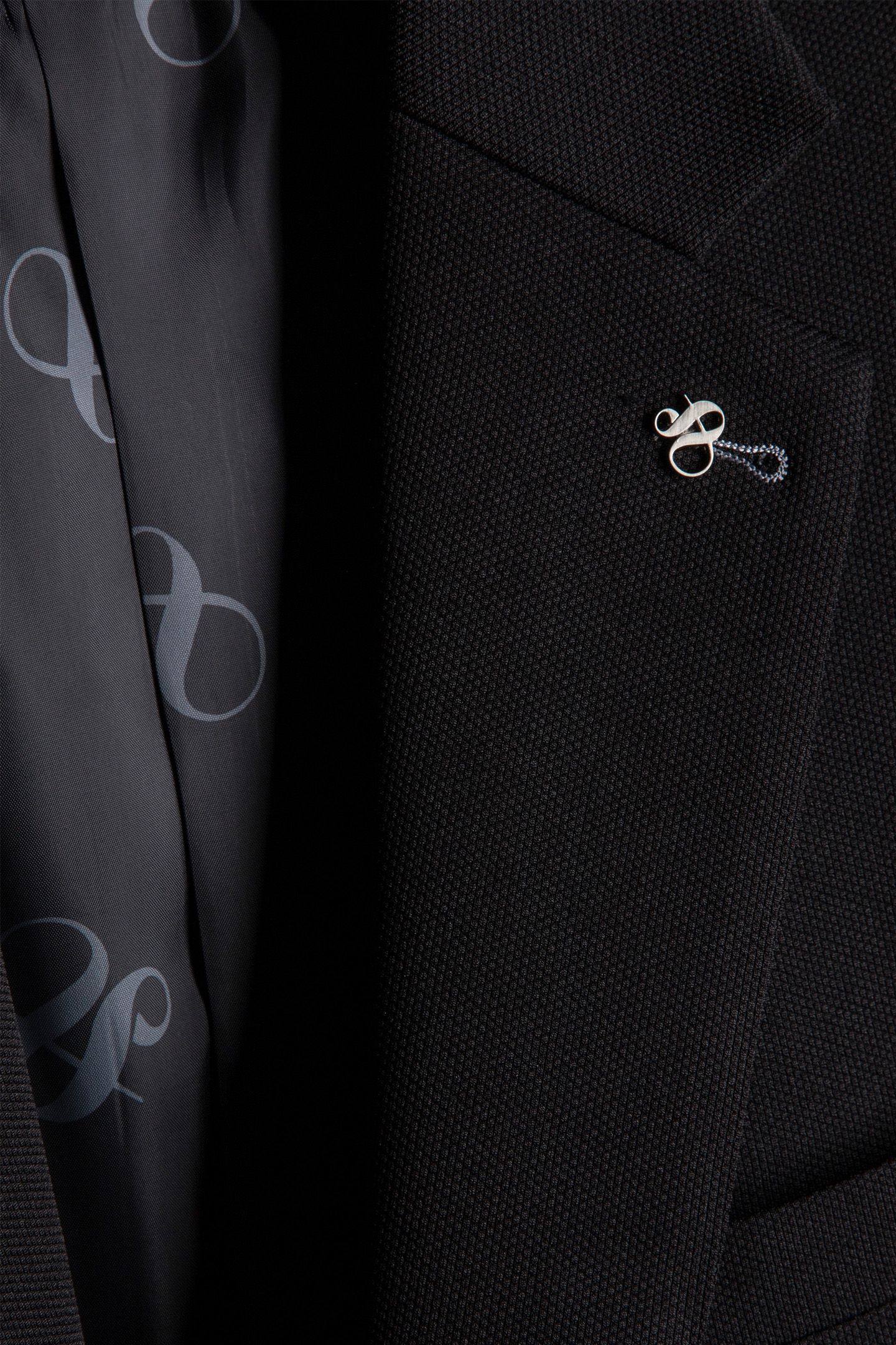 2 BUTTON JACKET TEXTURED KNIT BLACK 5