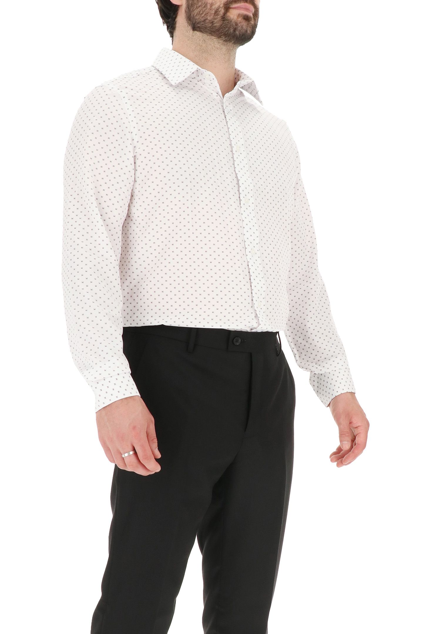 4 WAY STRETCHDRESS SHIRT WHITE 4