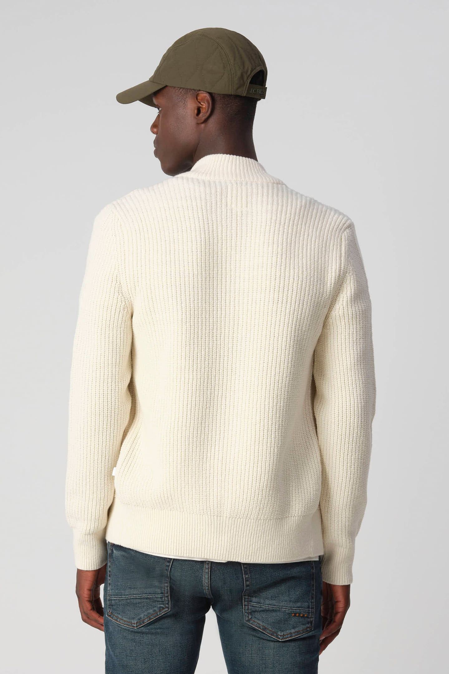 J.C. RAGS REAGAN VEST BLEACHED SAND 2