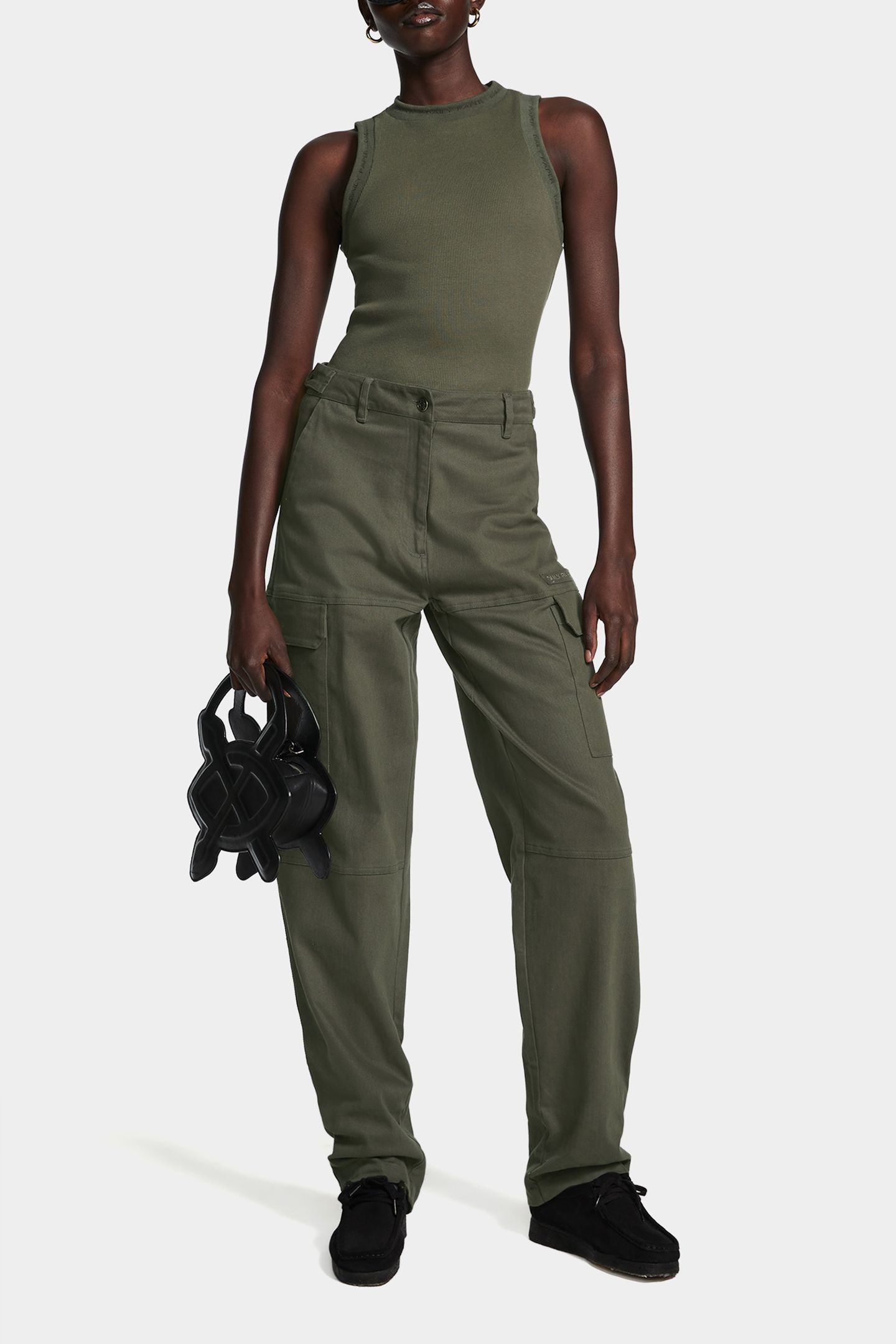 EZEA WOMEN CARGO PANTS CHIMERA GREEN 1