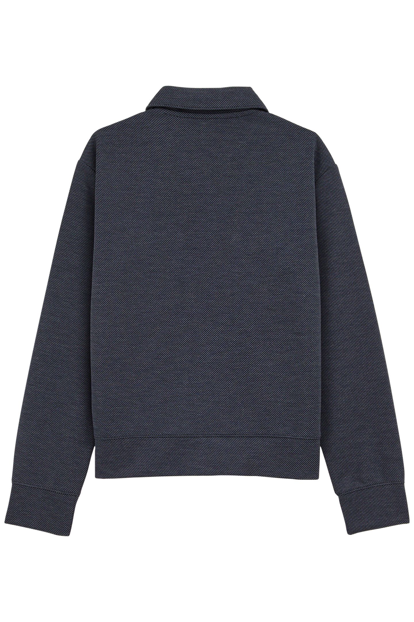 CARDIGAN WITH ZIPPER NAVY BLUE 4
