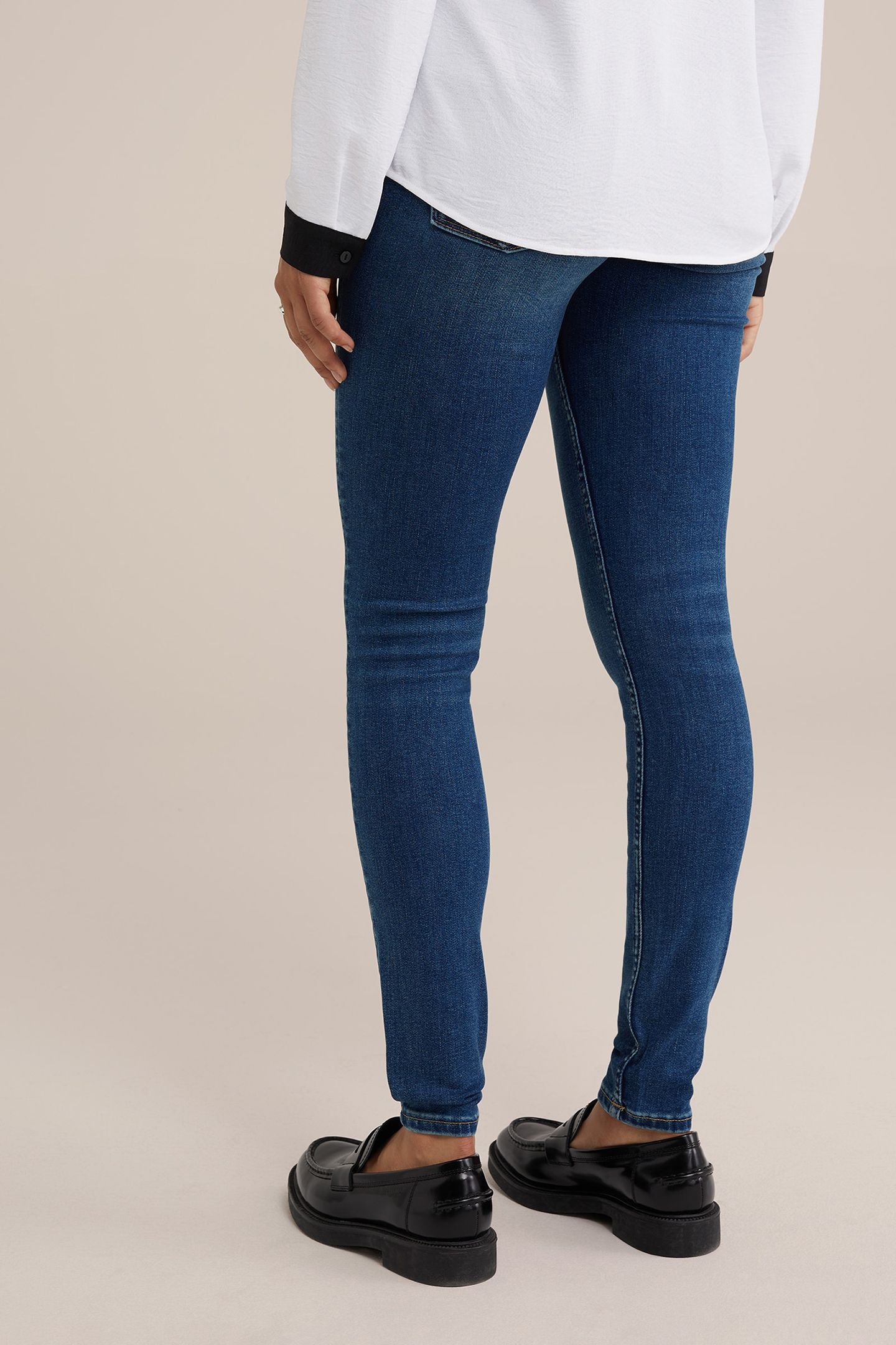 5-POCKET MID WAIST DARK BLUE 2