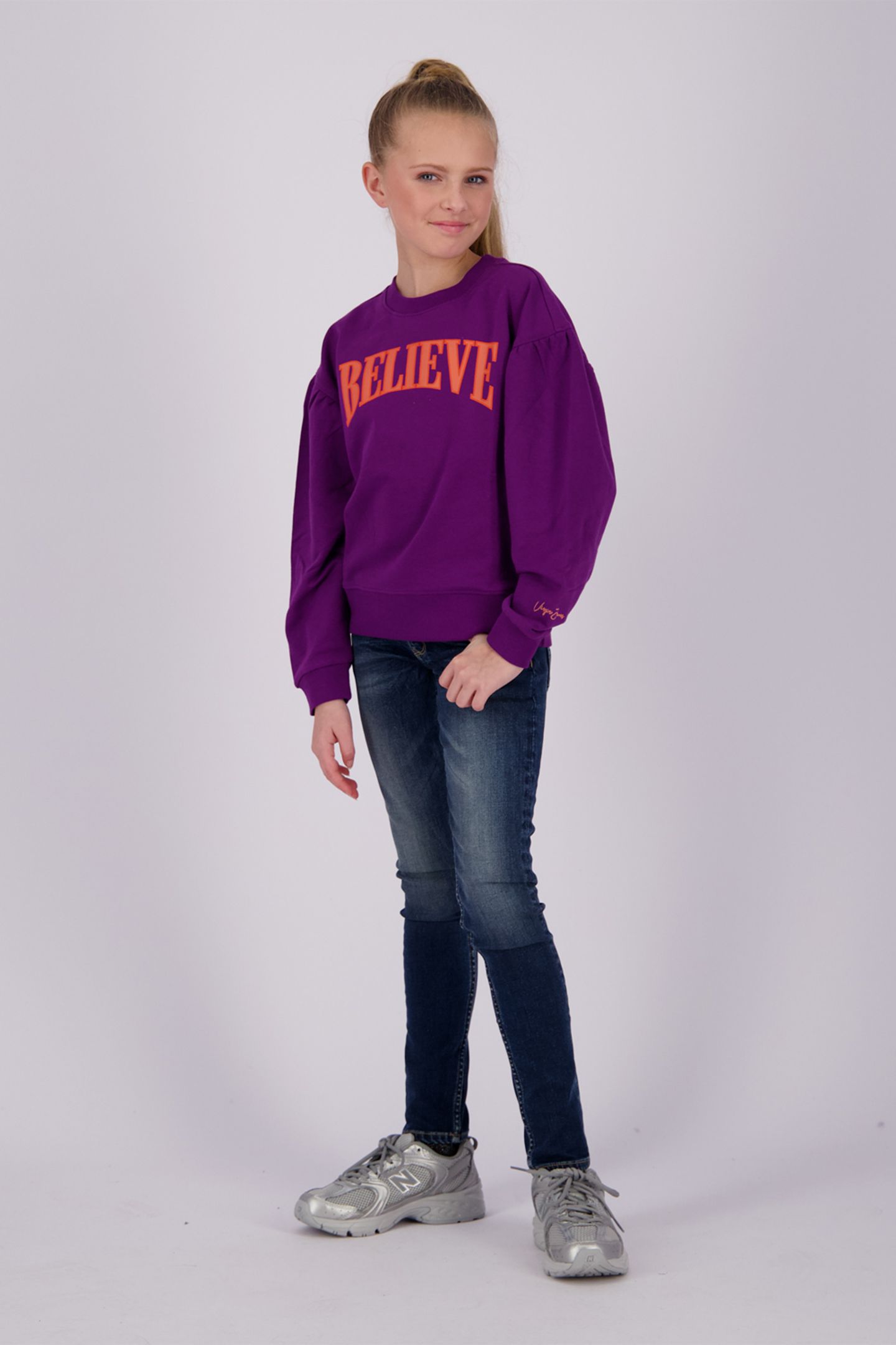 GIRLS NORAN SWEATER ULTRA PURPLE 1