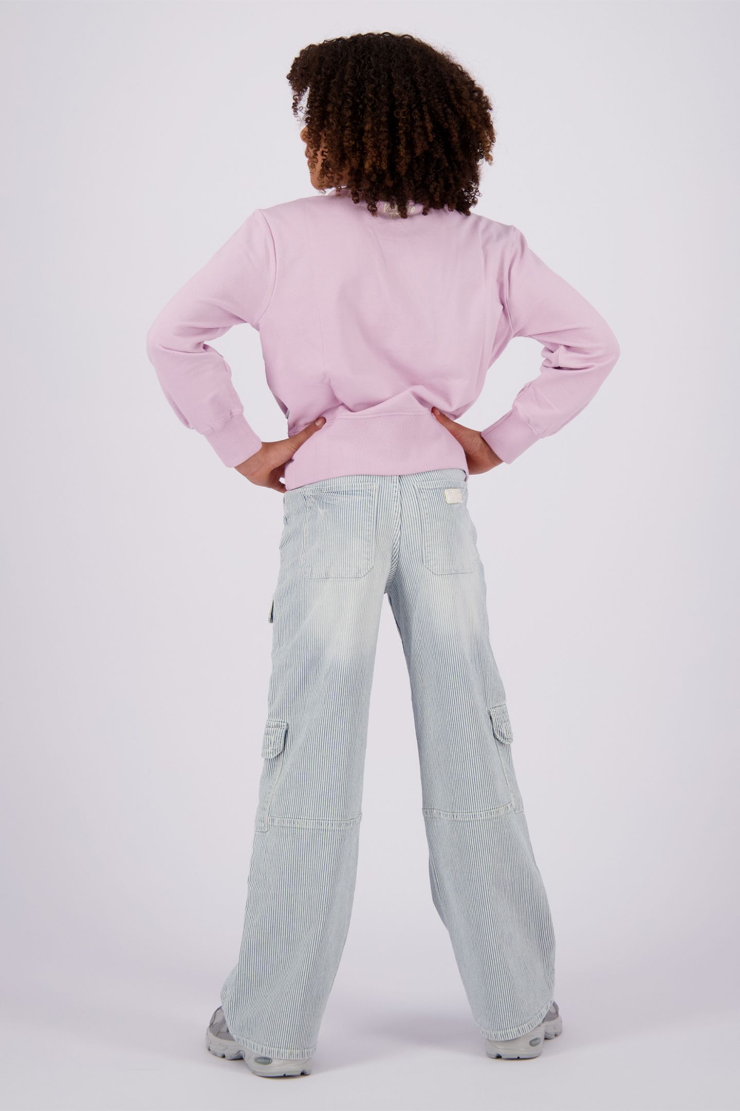GIRLS NYDRA SWEATER GREY LILAC 2