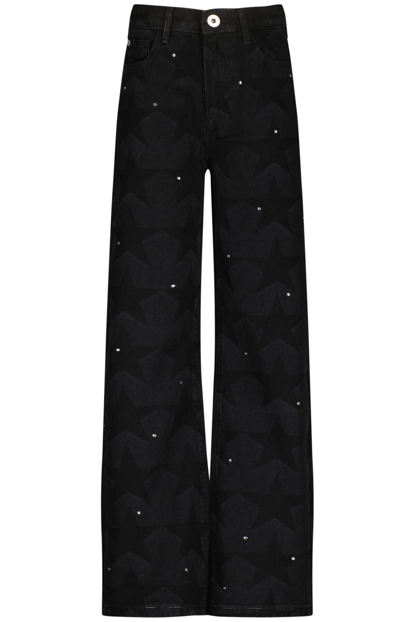 GIRLS CATO STAR JEANS WASHED BLACK 3