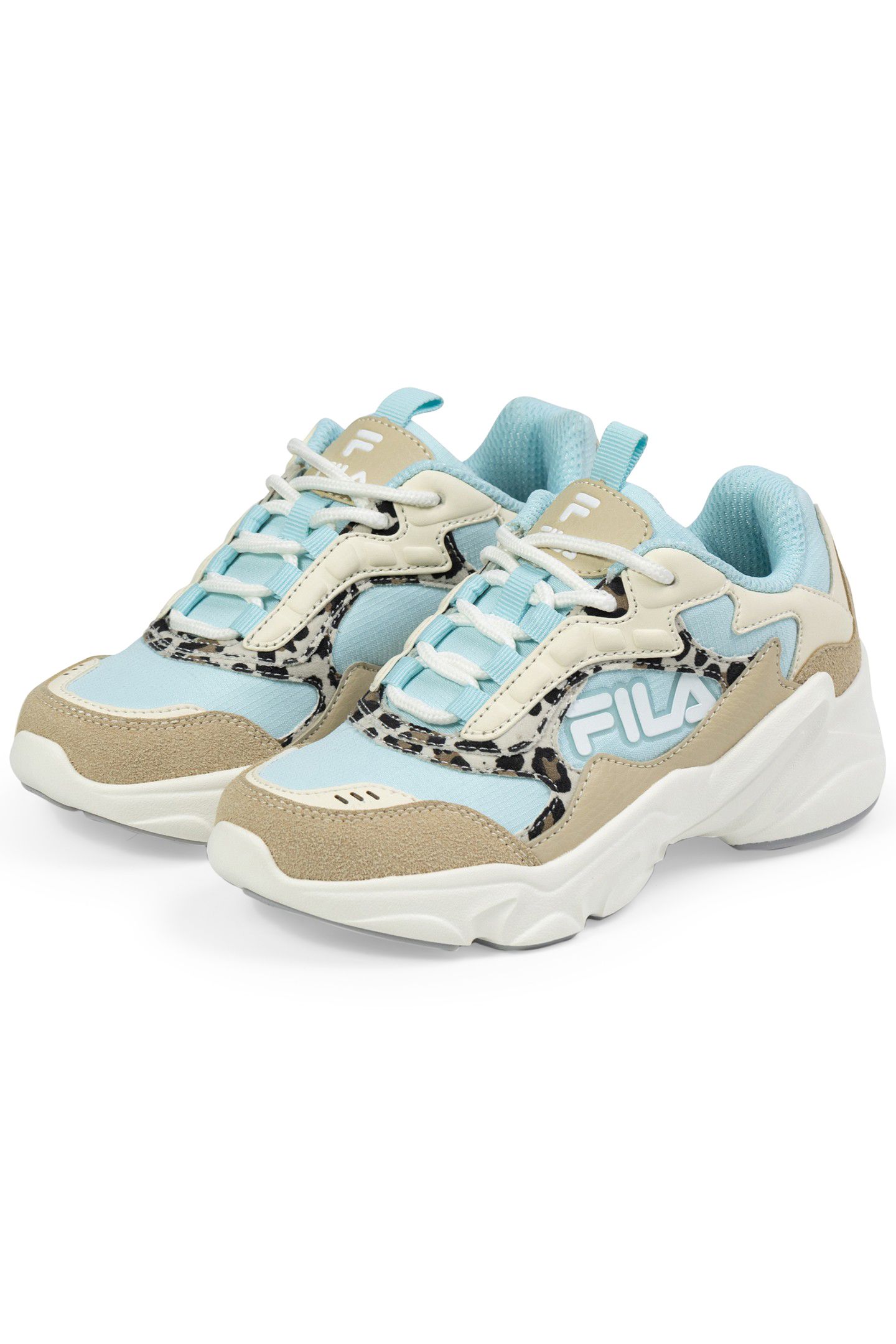GIRLS COLLENE LOGO ANTIQUE WHITE-BLUE GLOW 2