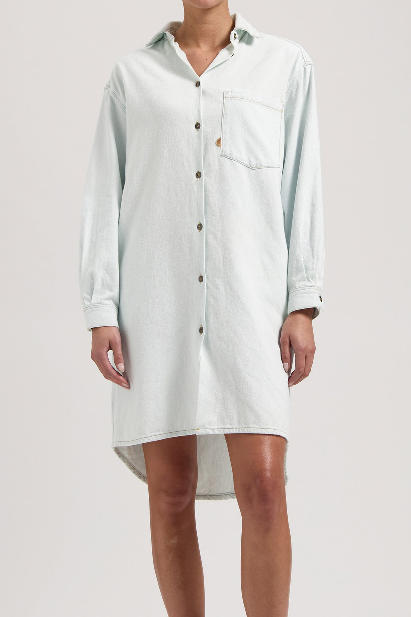 ELLA DENIM DRESS SUN STONE 1
