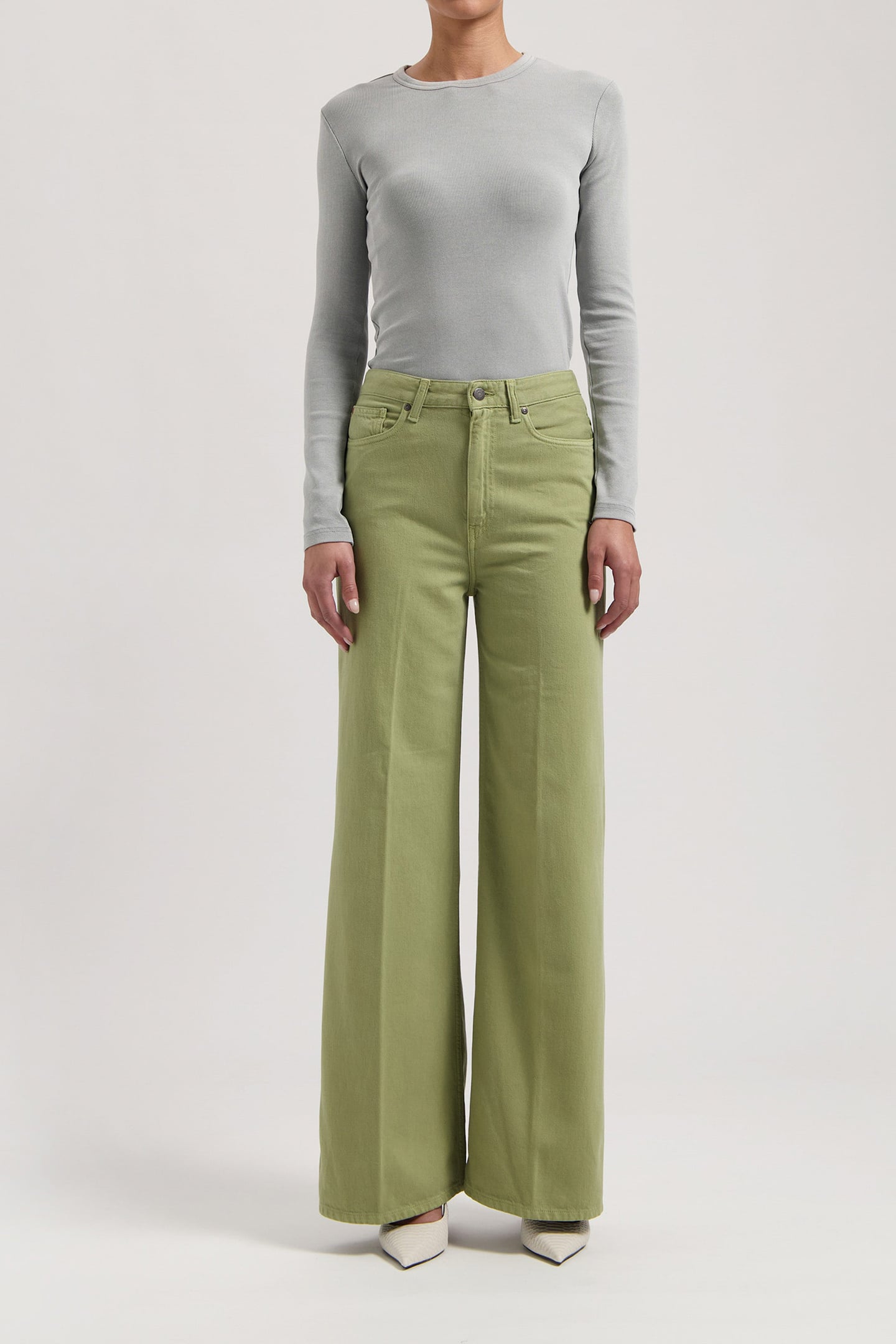 SARA HIGH LOOSE FLOW OLIVE 3