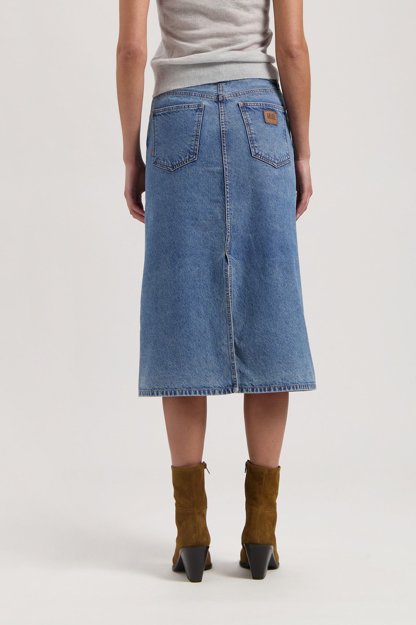 GWEN MID SKIRT STONE VINTAGE 2