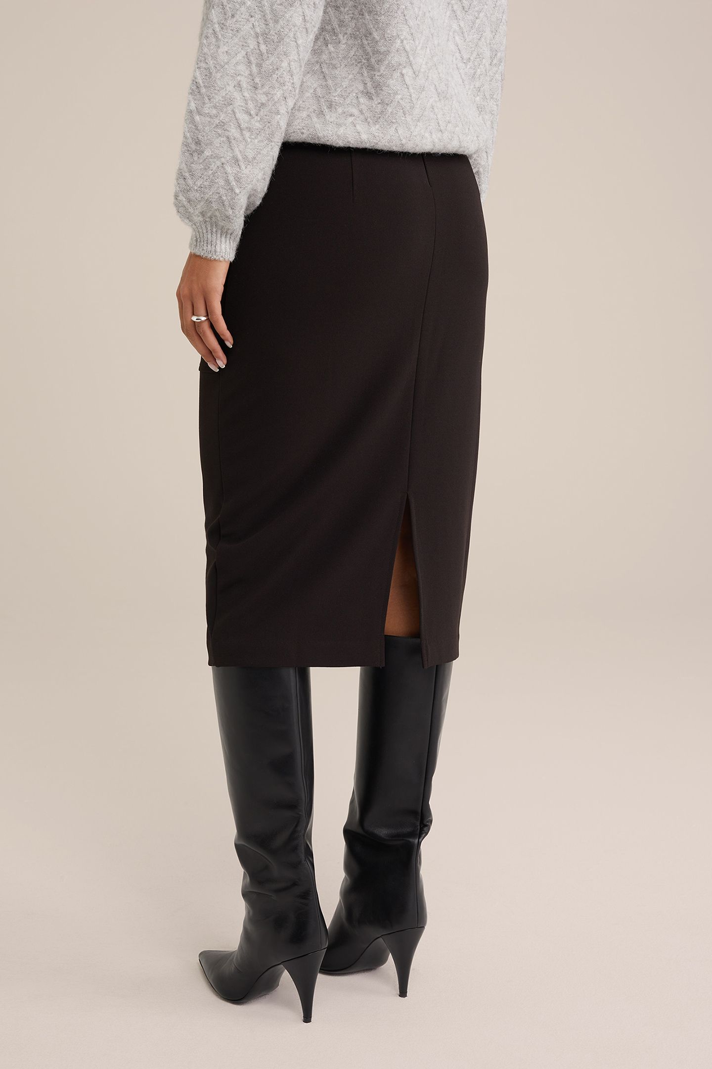 SKIRT PENCIL BLACK 2