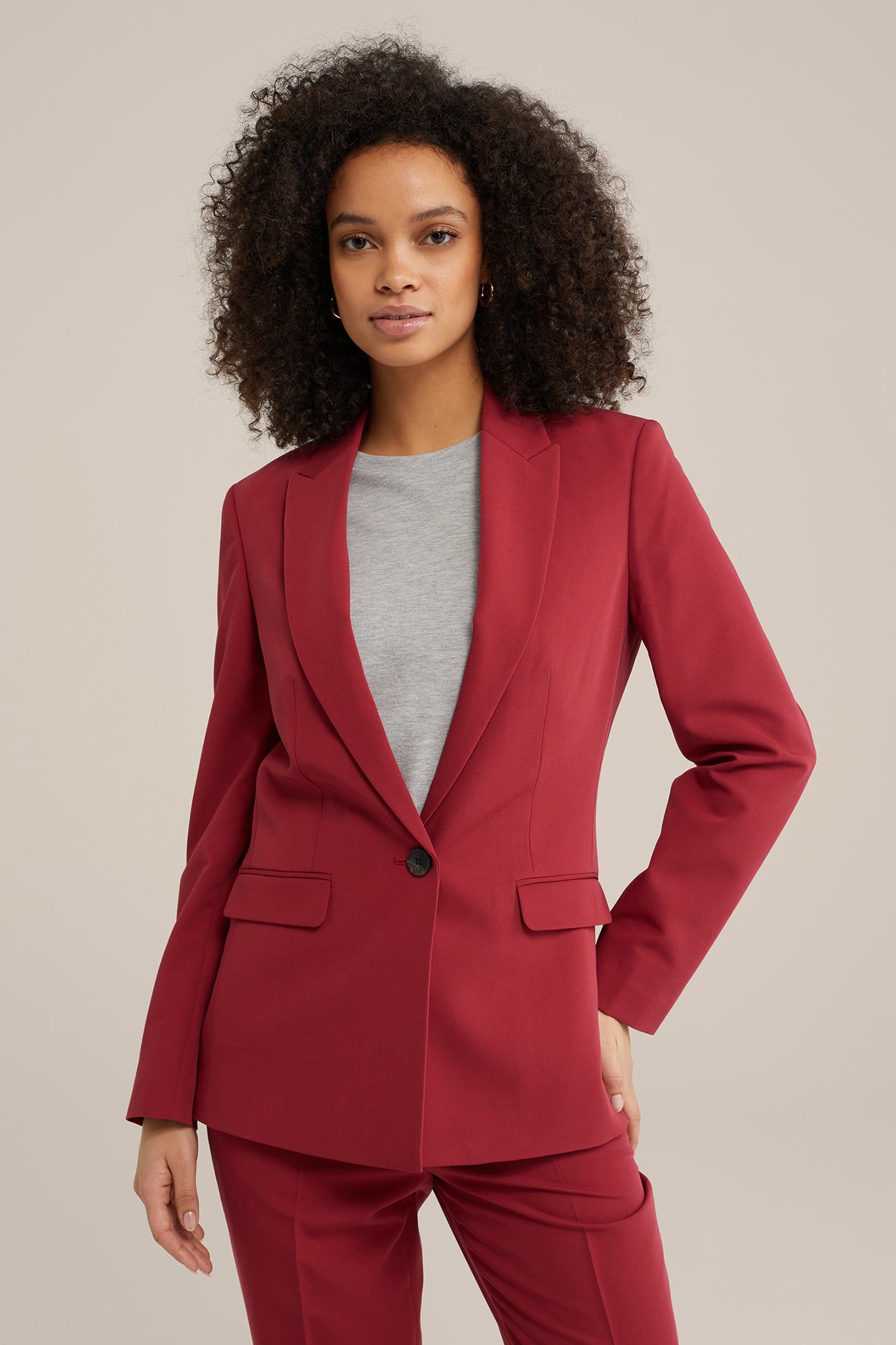 BLAZER BURGUNDY RED 1