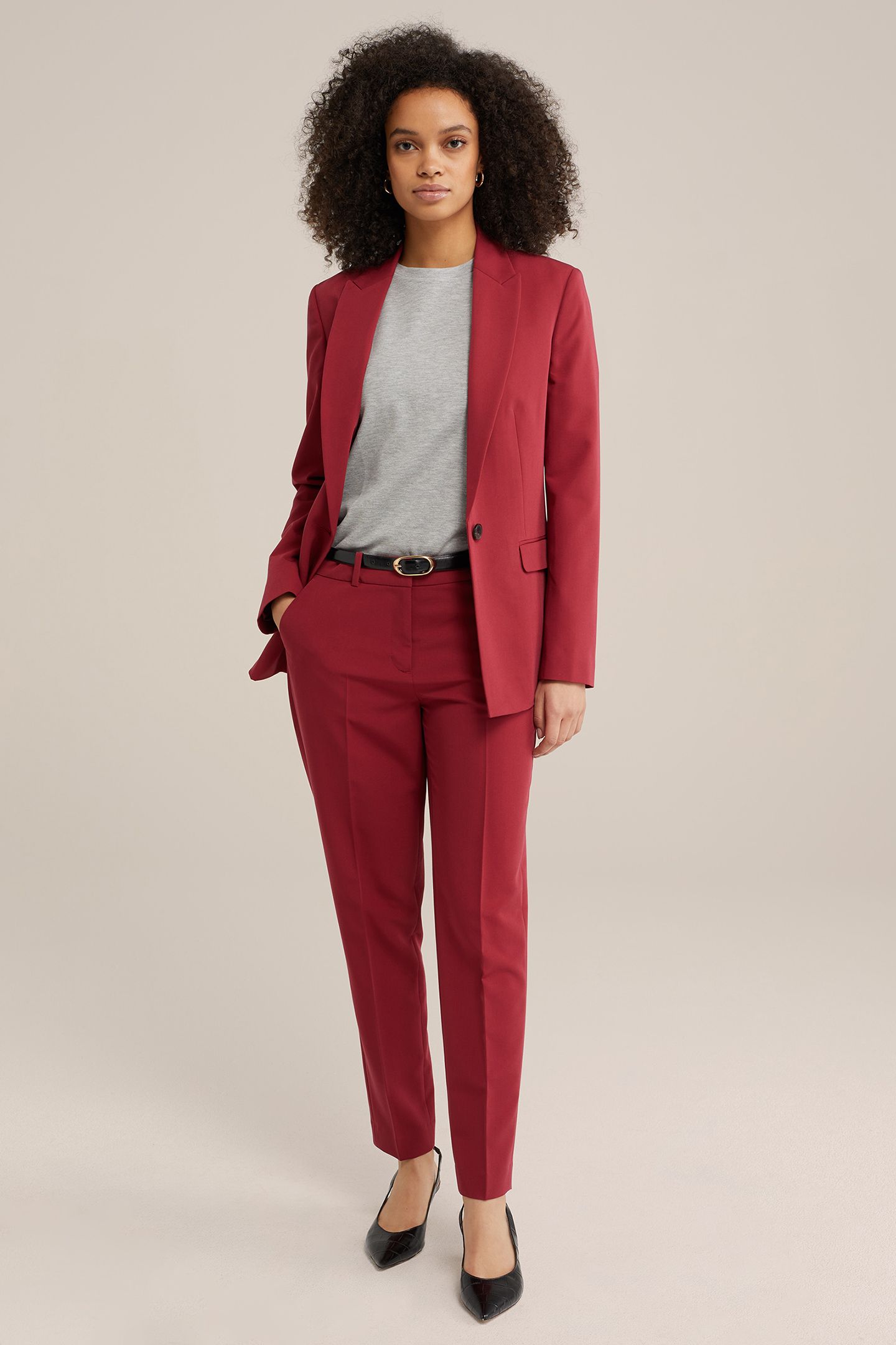 BLAZER BURGUNDY RED 3