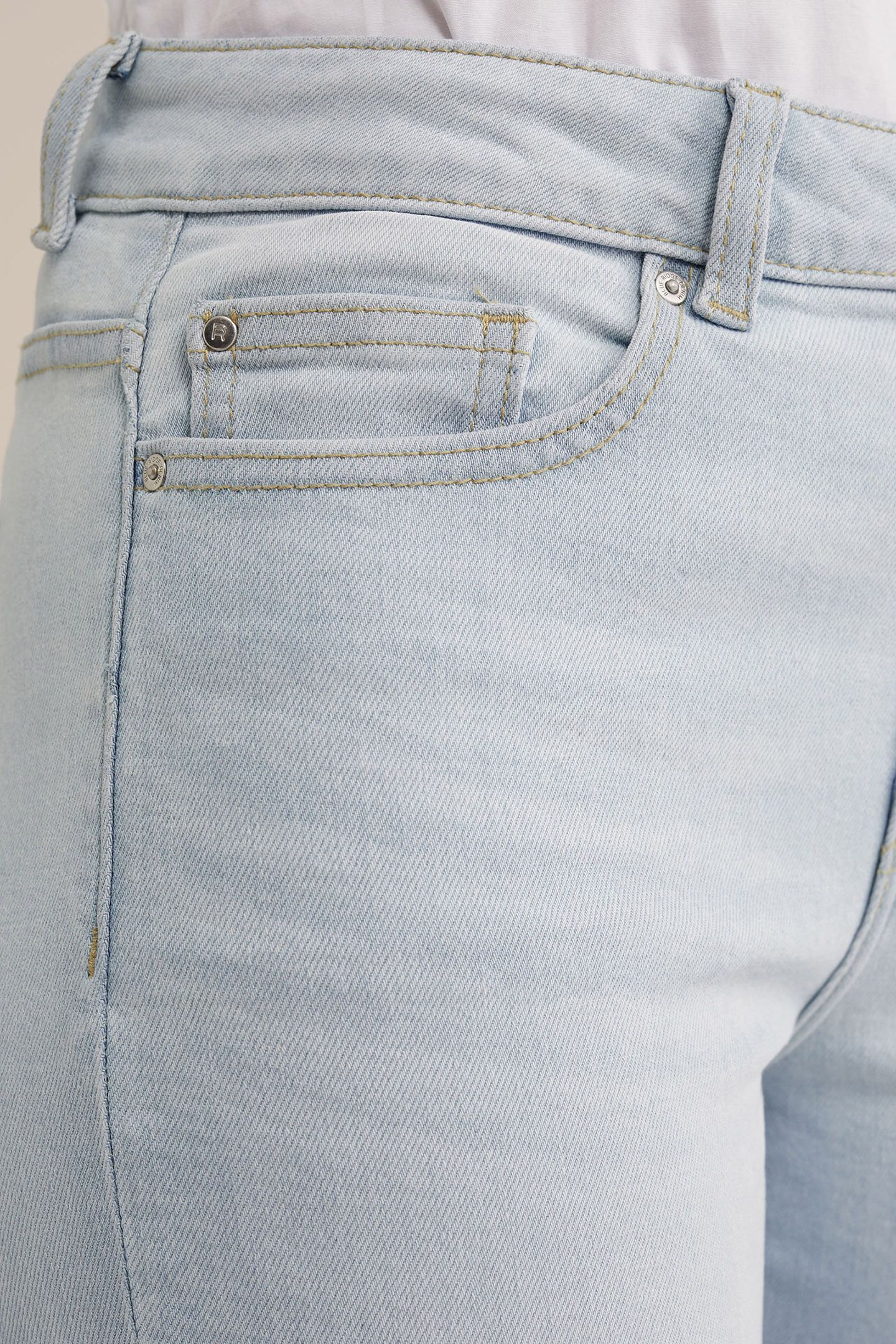 5-POCKET MID WAIST LIGHT BLUE 5