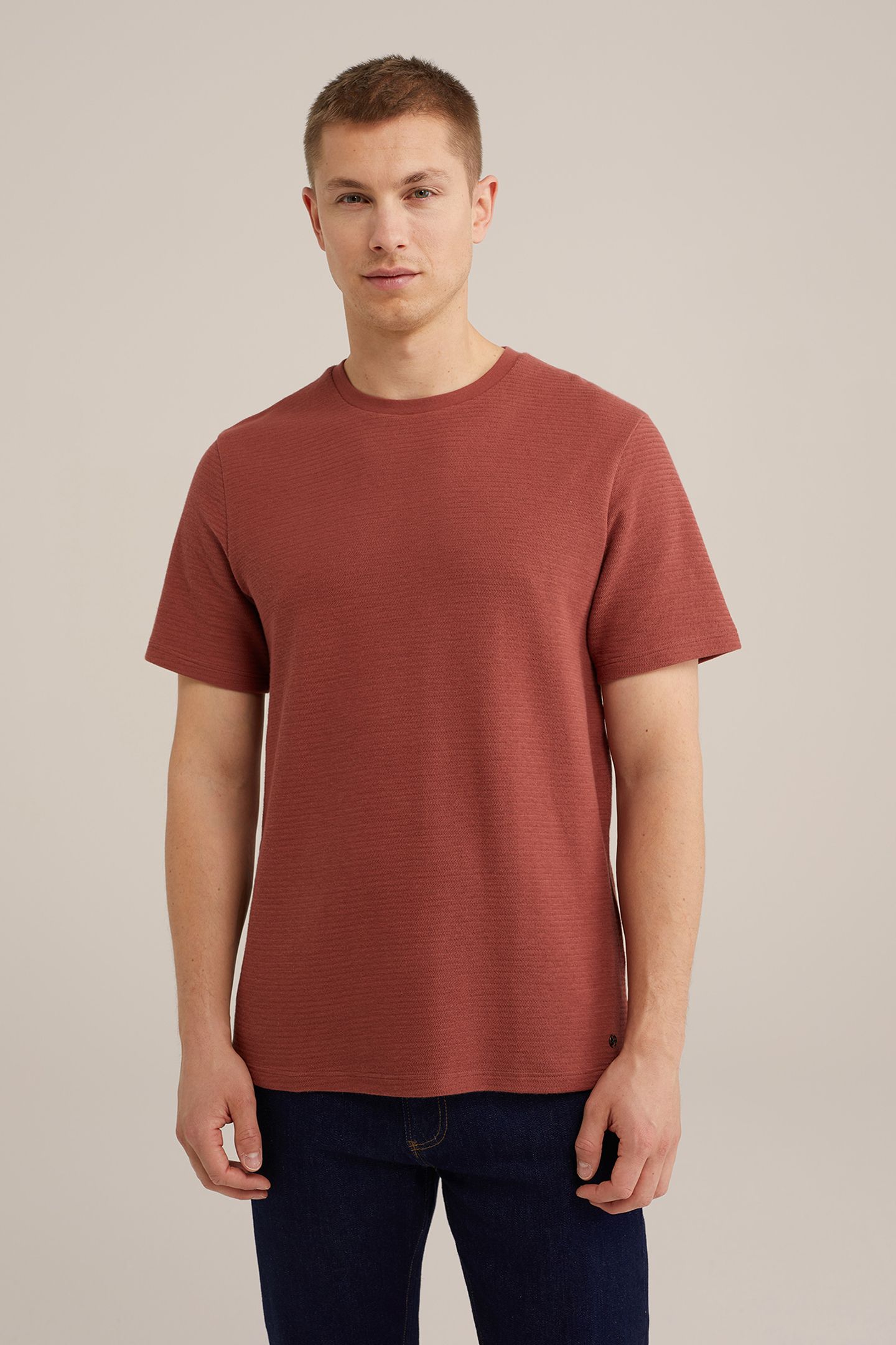 T-SHIRT RUST BROWN 1