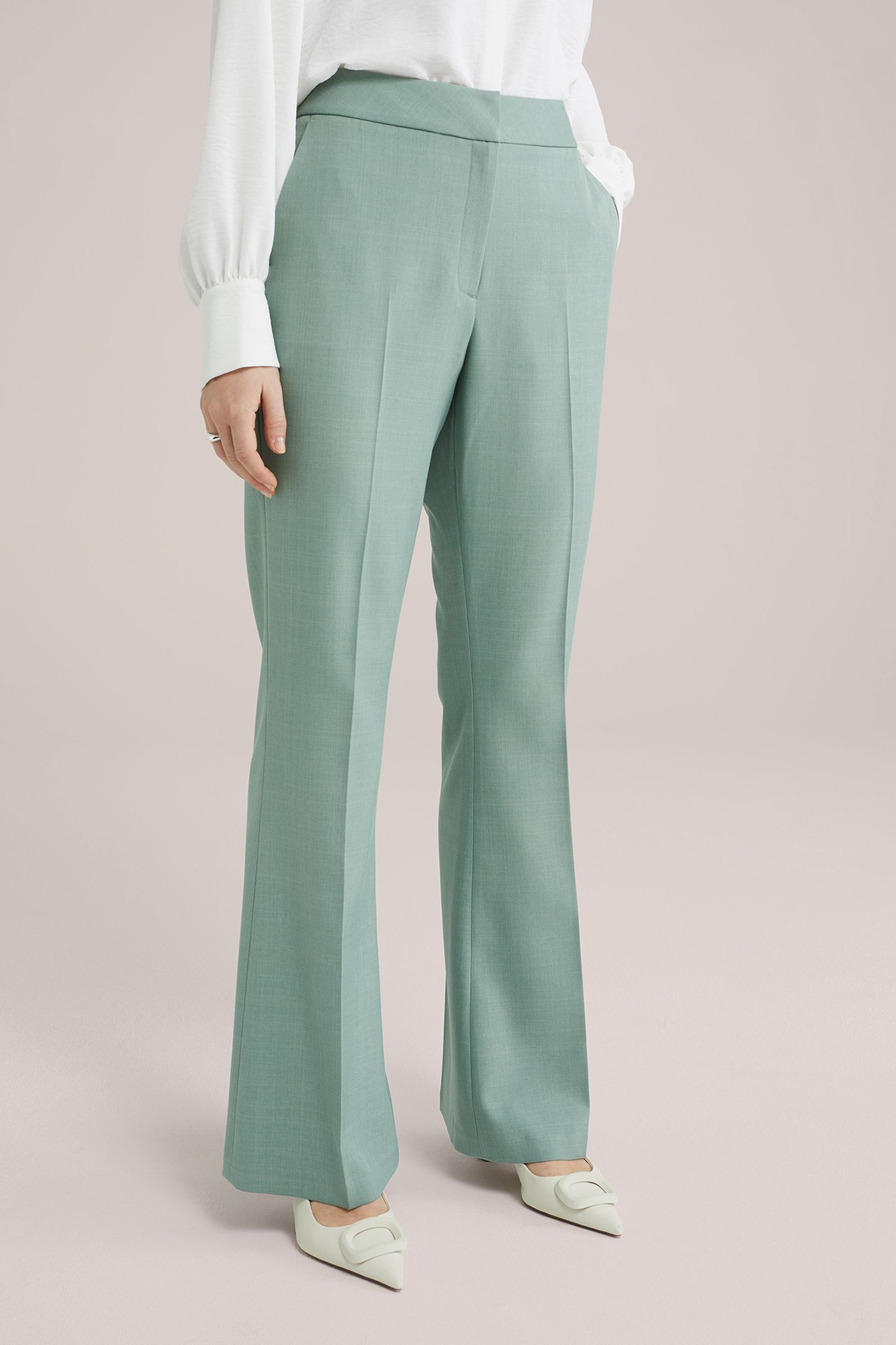 TROUSER PASTEL GREEN 1