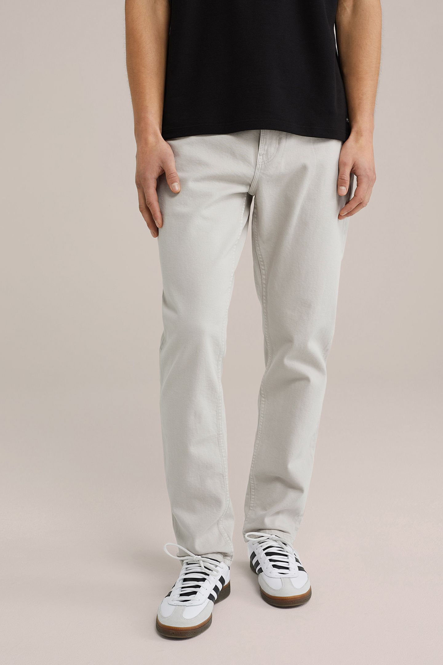 5-POCKET MID WAIST BEIGE 1