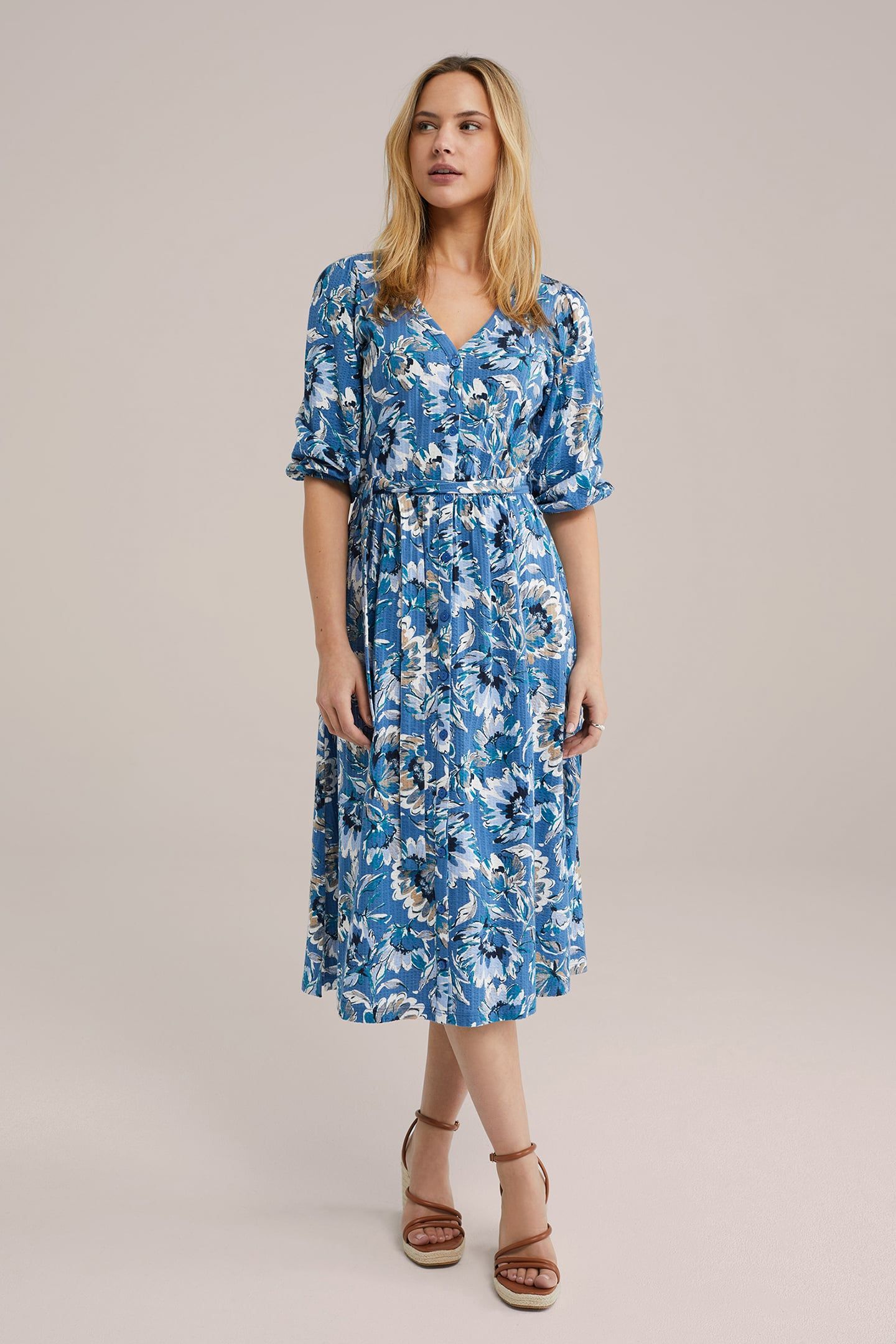 DRESS MIDI BLUE 1