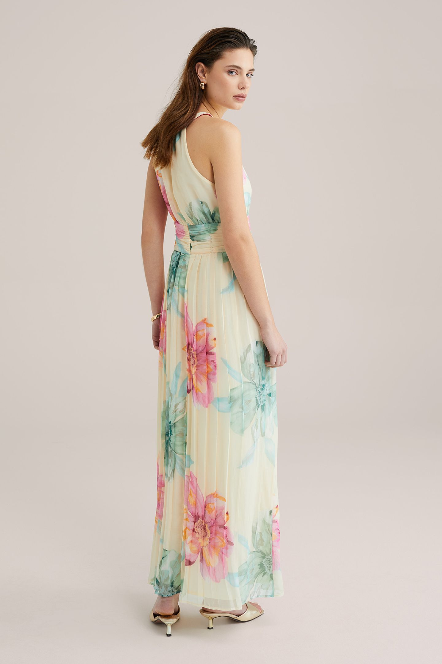 DRESS MAXI LENGTH LIGHT YELLOW 2