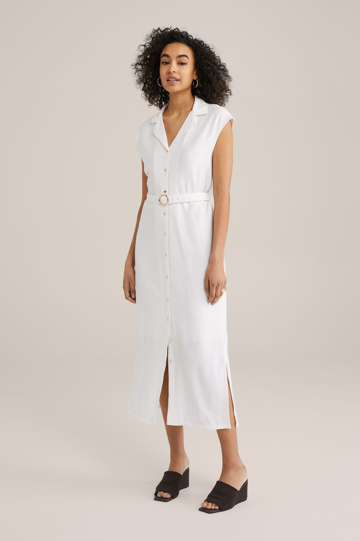 DRESS MID LENGTH WHITE 1