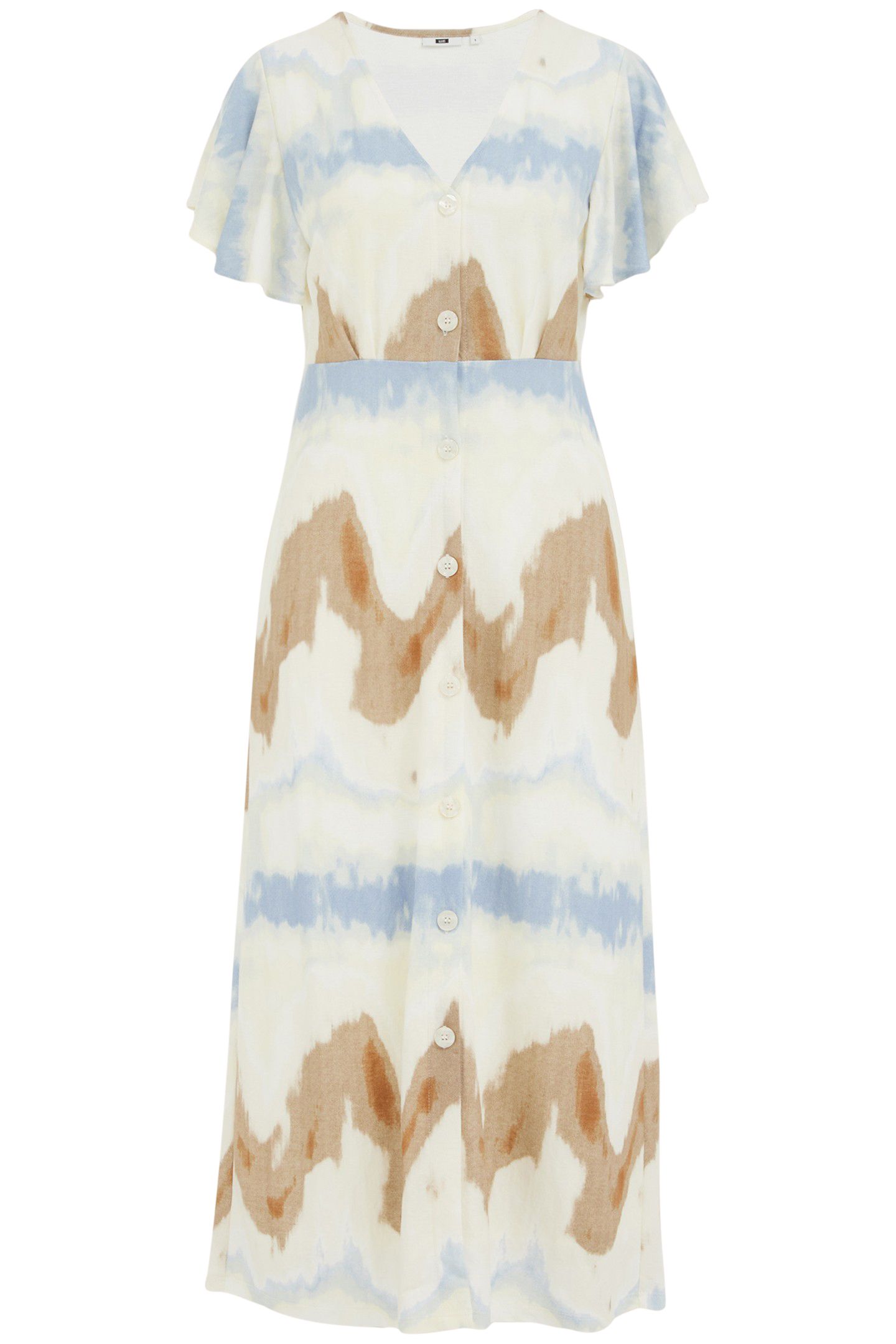 DRESS MID LENGTH BLUE 3