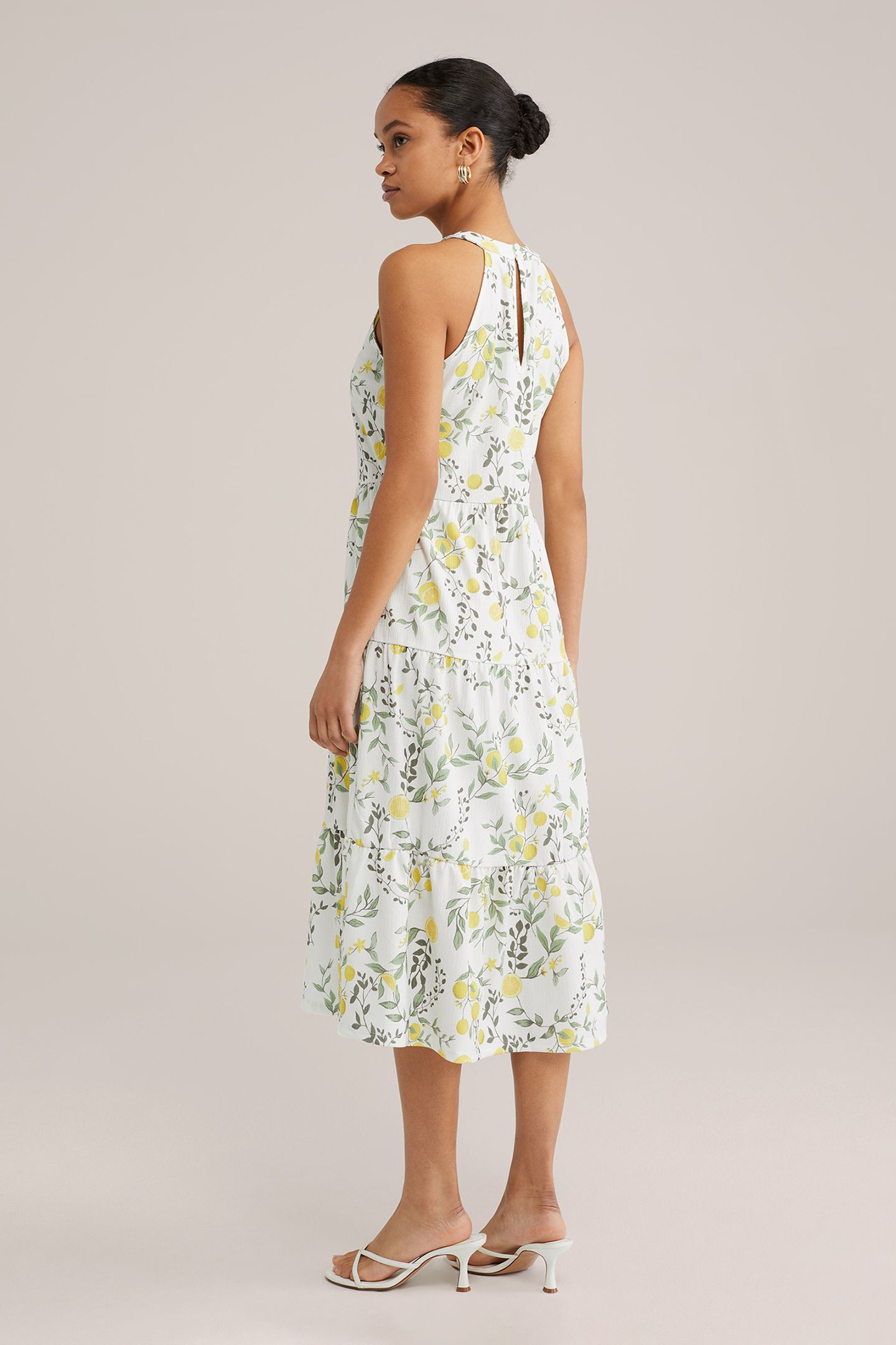 DRESS MID LENGTH YELLOW 2