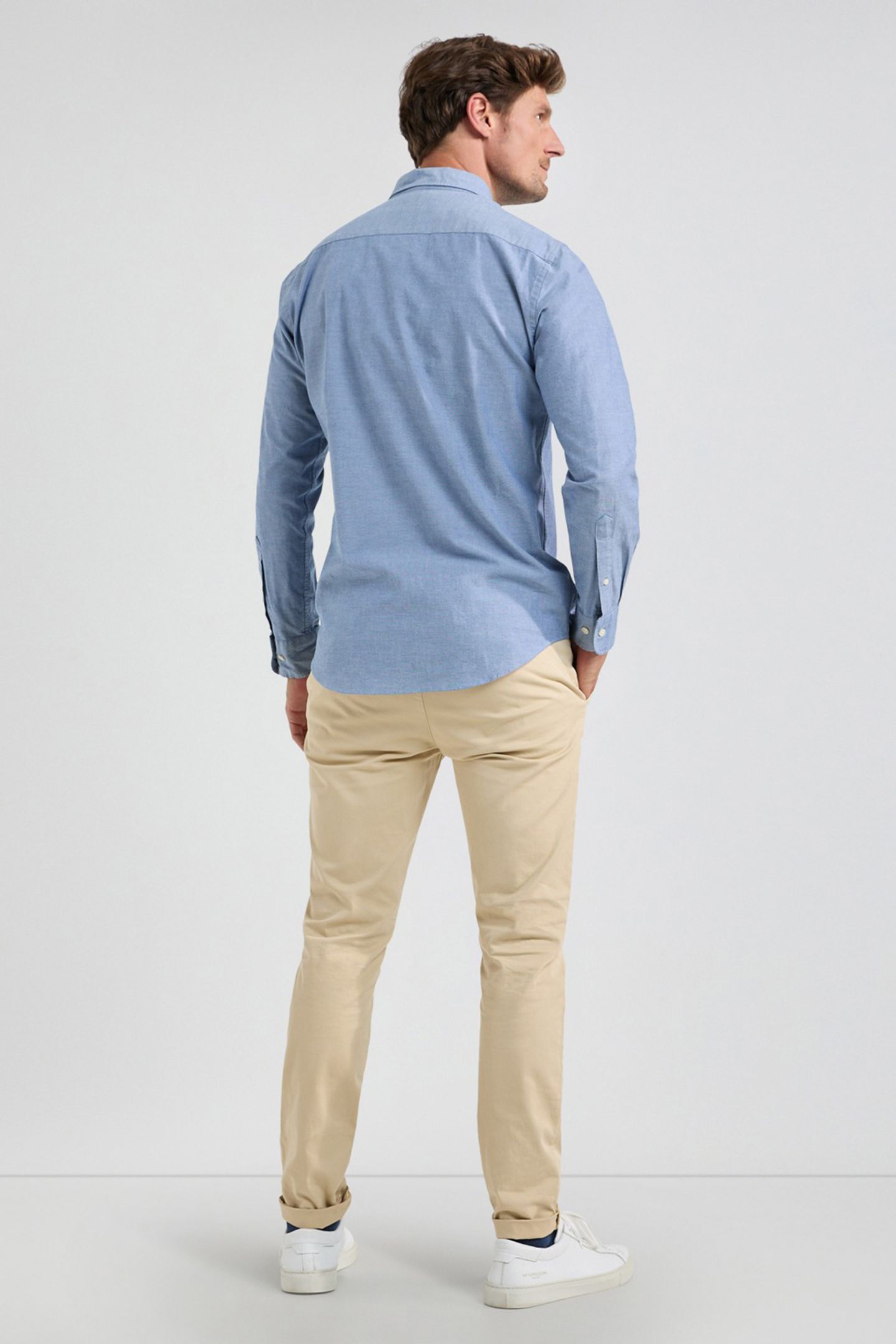 STRETCH OXFORD SHIRT NAVY 3