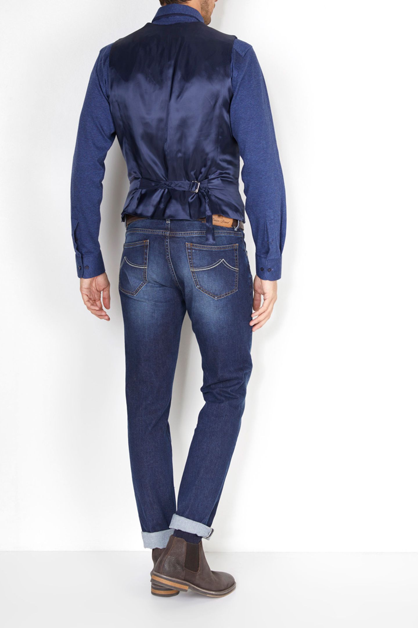 FANCY 4 PKT GILET BLUE 2
