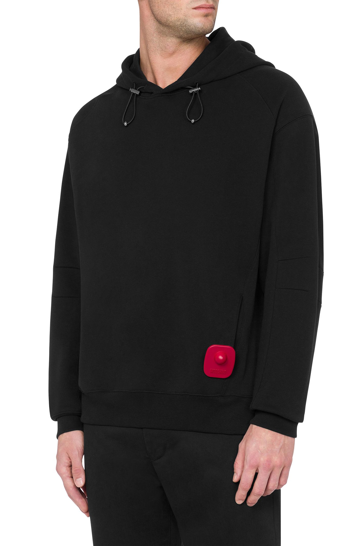 COTTON HOODIE SWEATSHIRT BLACK 1