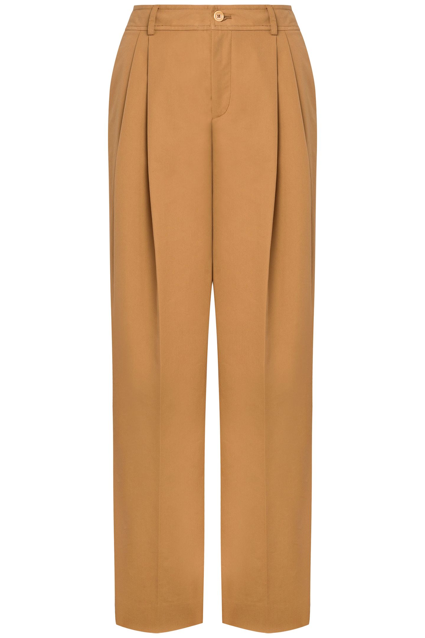 TROUSERS WITH PLEATS BROWN 3