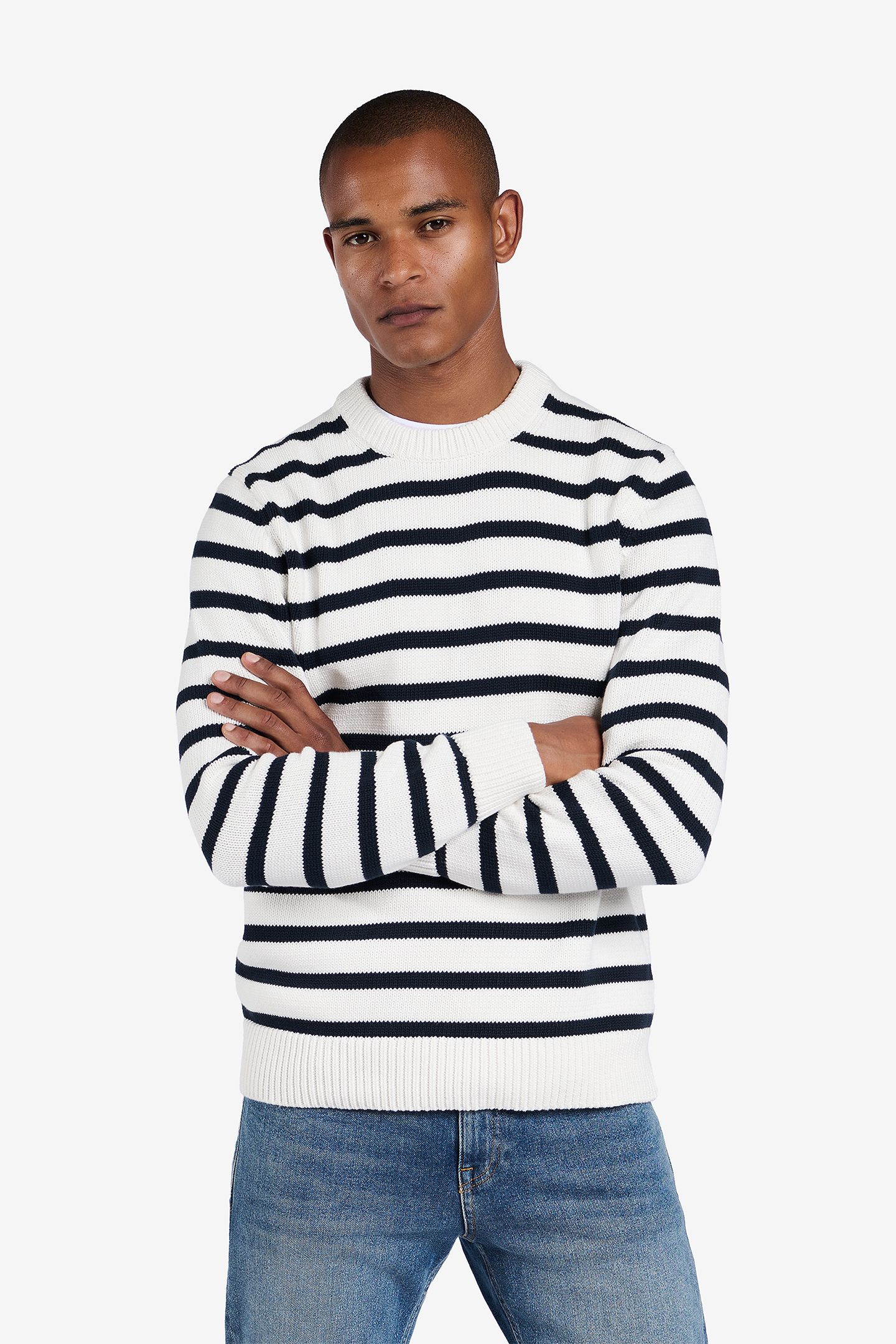 WESTWOOD STRIPED COTTON NAVY 1