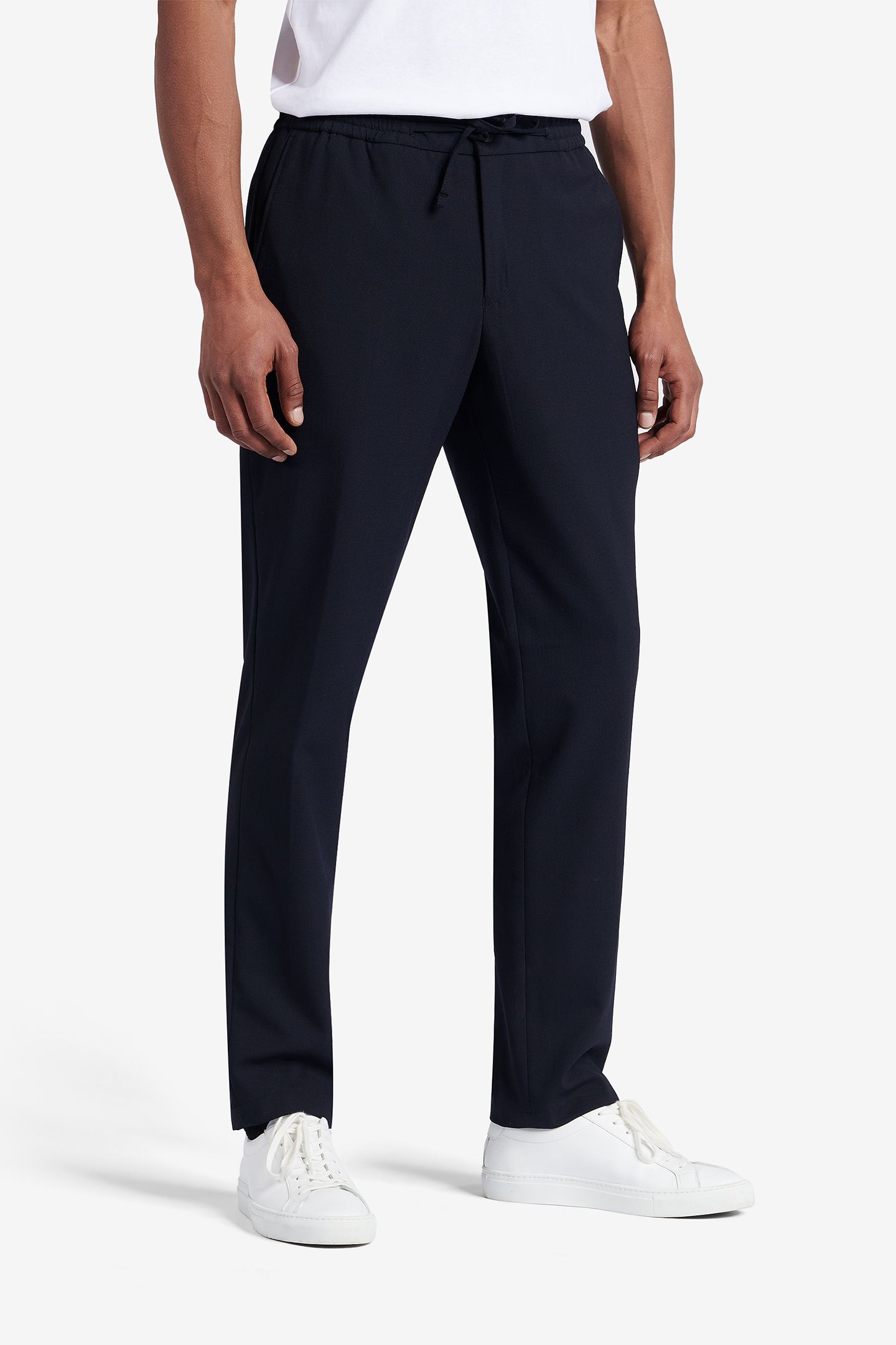 MONTREAL WASHABLE FLANNEL WOOL-STRETCH NAVY 1