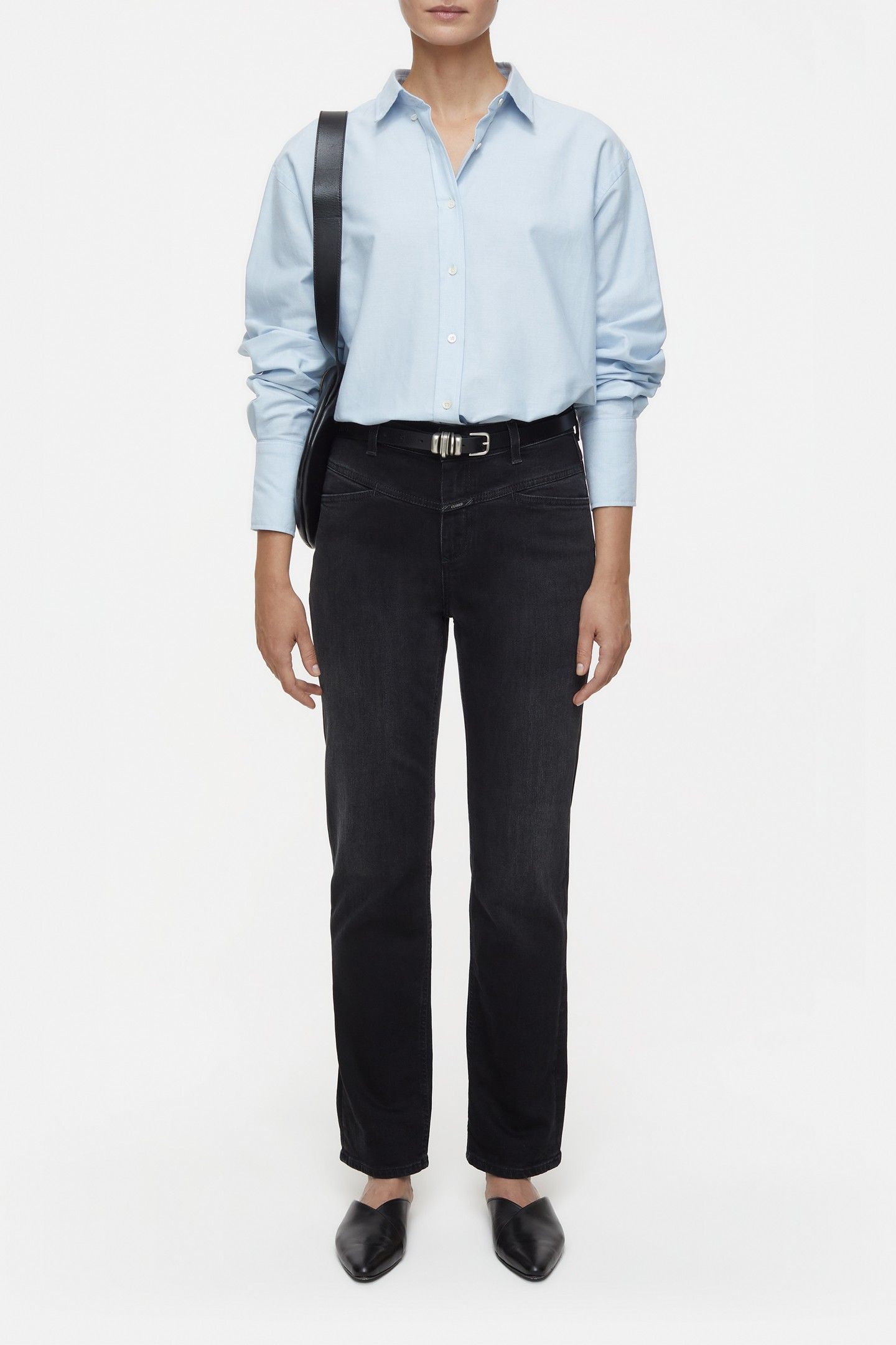 PEDAL PUSHER JEANS DARK BLUE 1