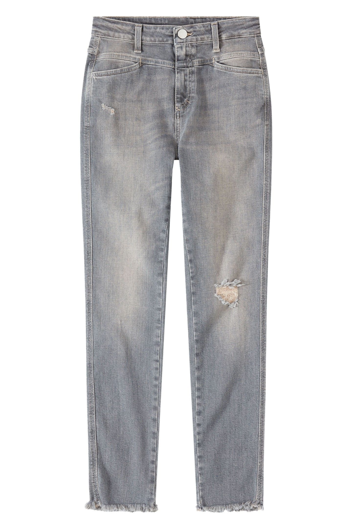 SKINNY PUSHER JEANS MID GREY 7