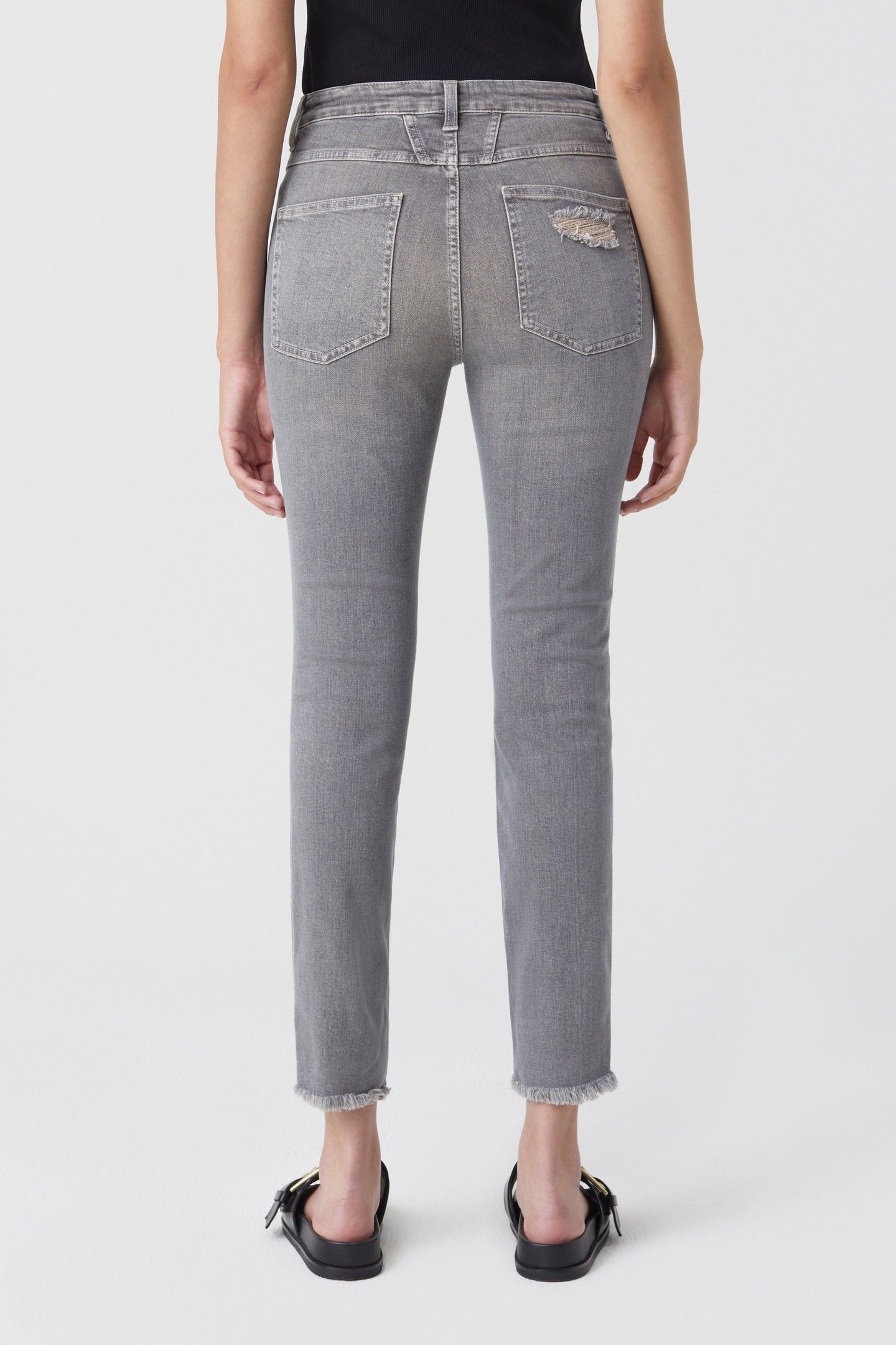 SKINNY PUSHER JEANS MID GREY 5