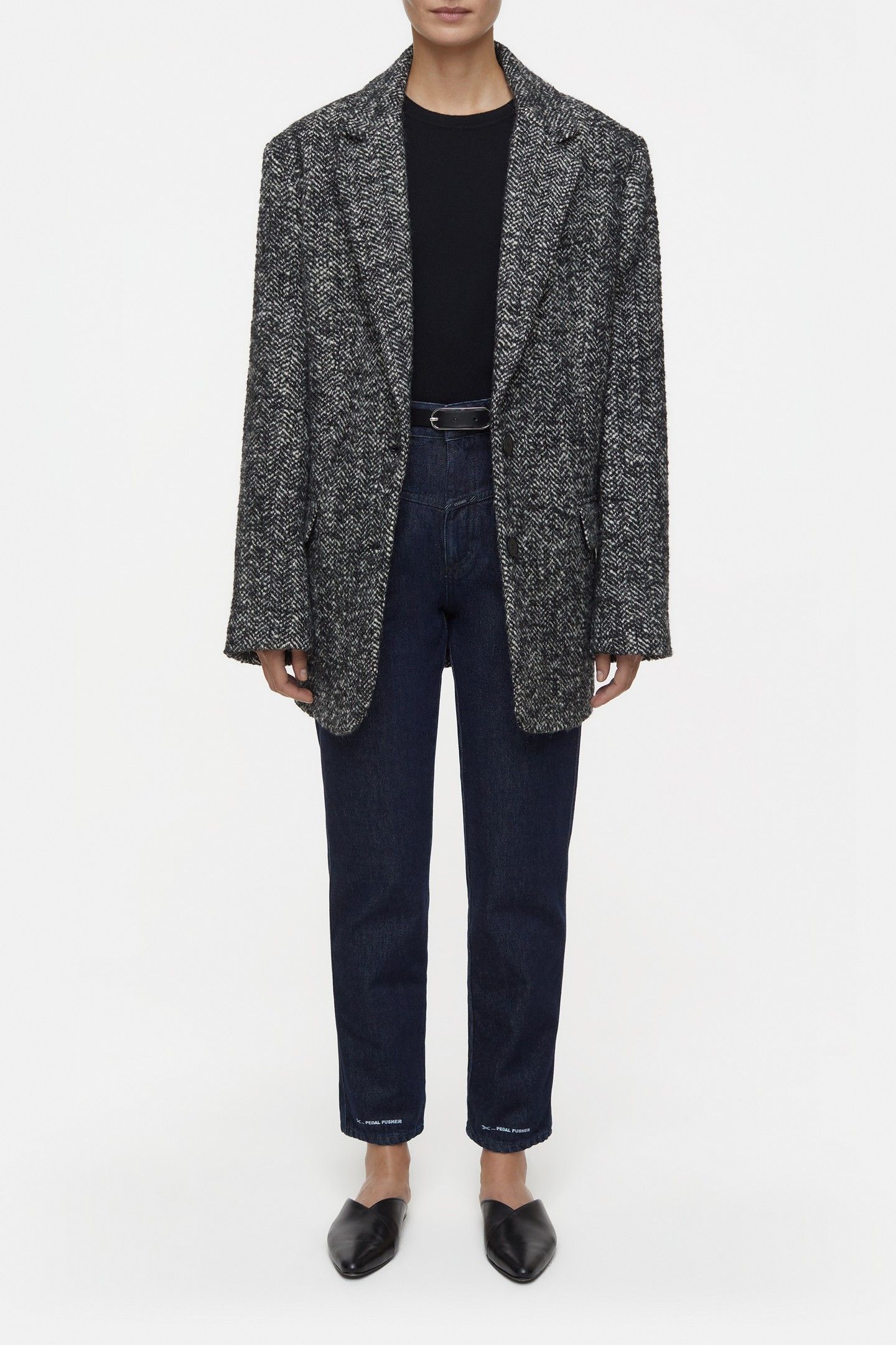 PEDAL PUSHER JEANS DARK BLUE 1