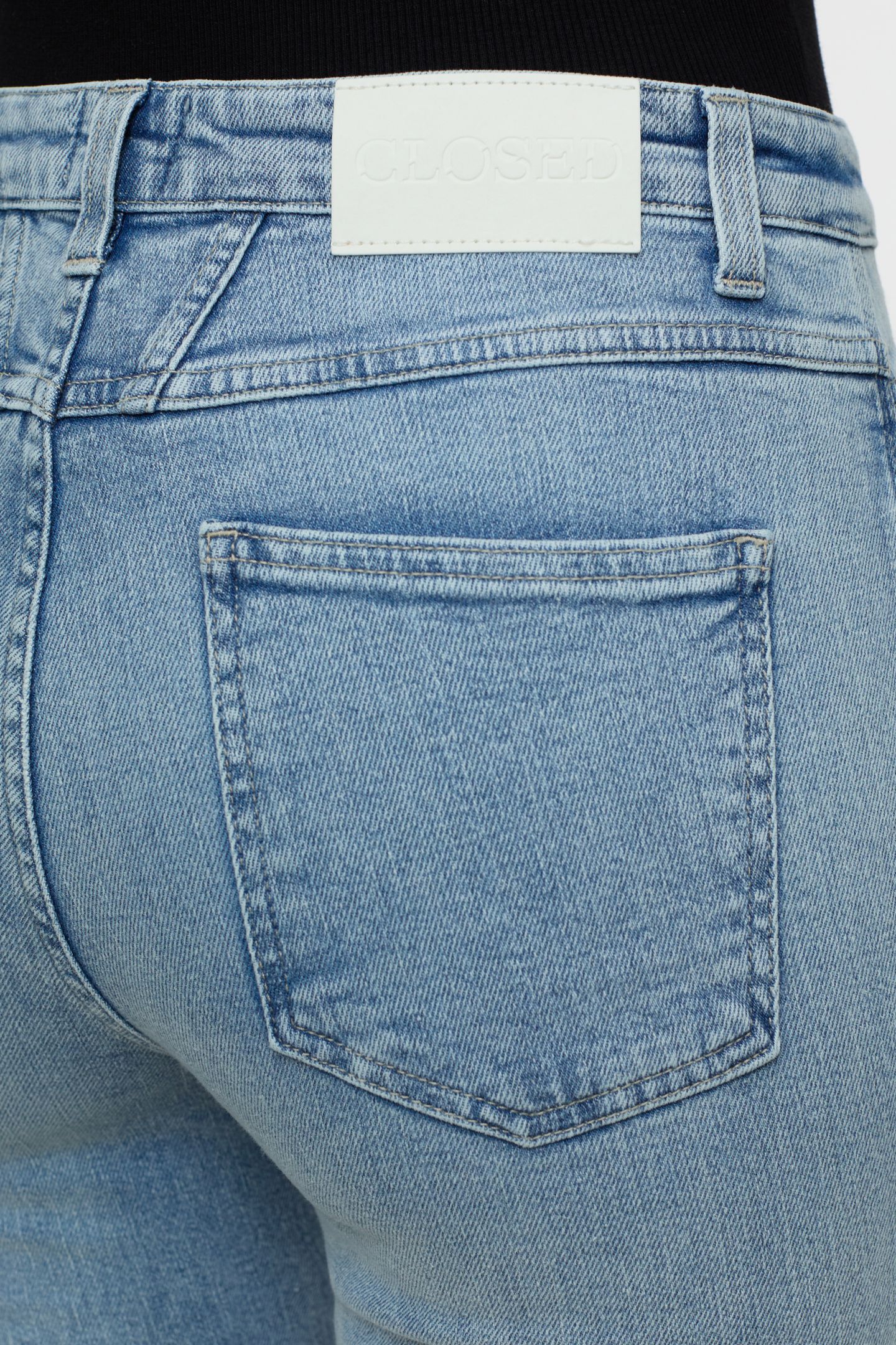 SKINNY PUSHER JEANS MID BLUE 6