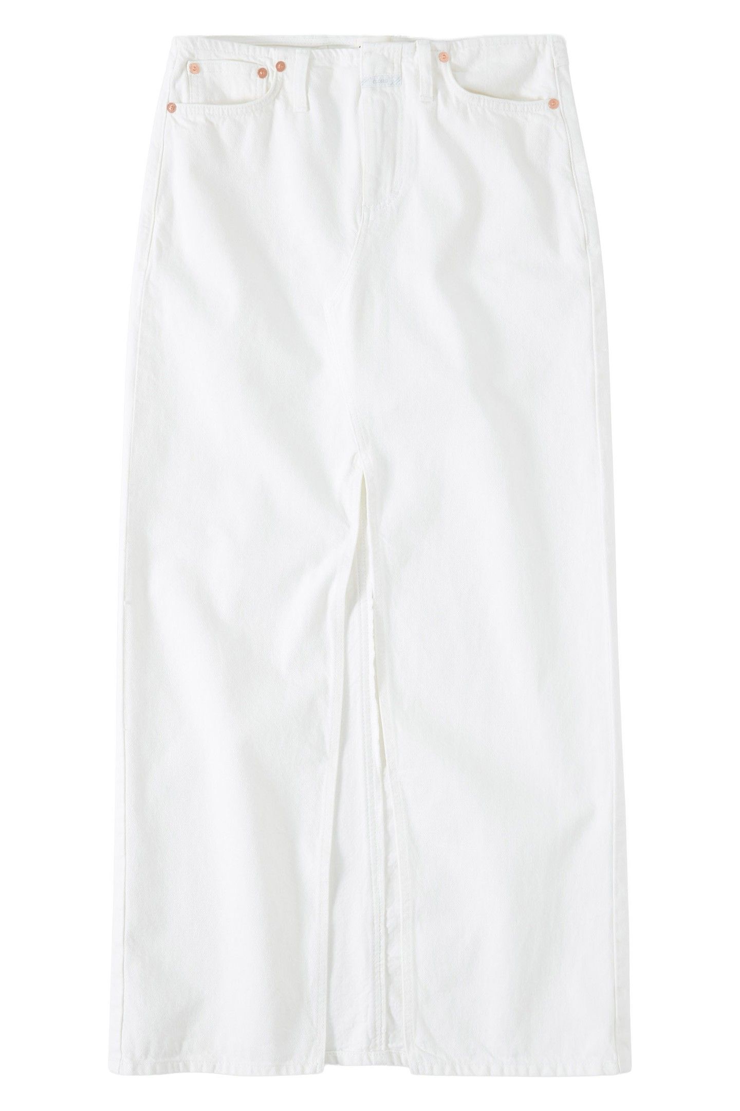 LONG 5-POCKET SKIRT WHITE 4