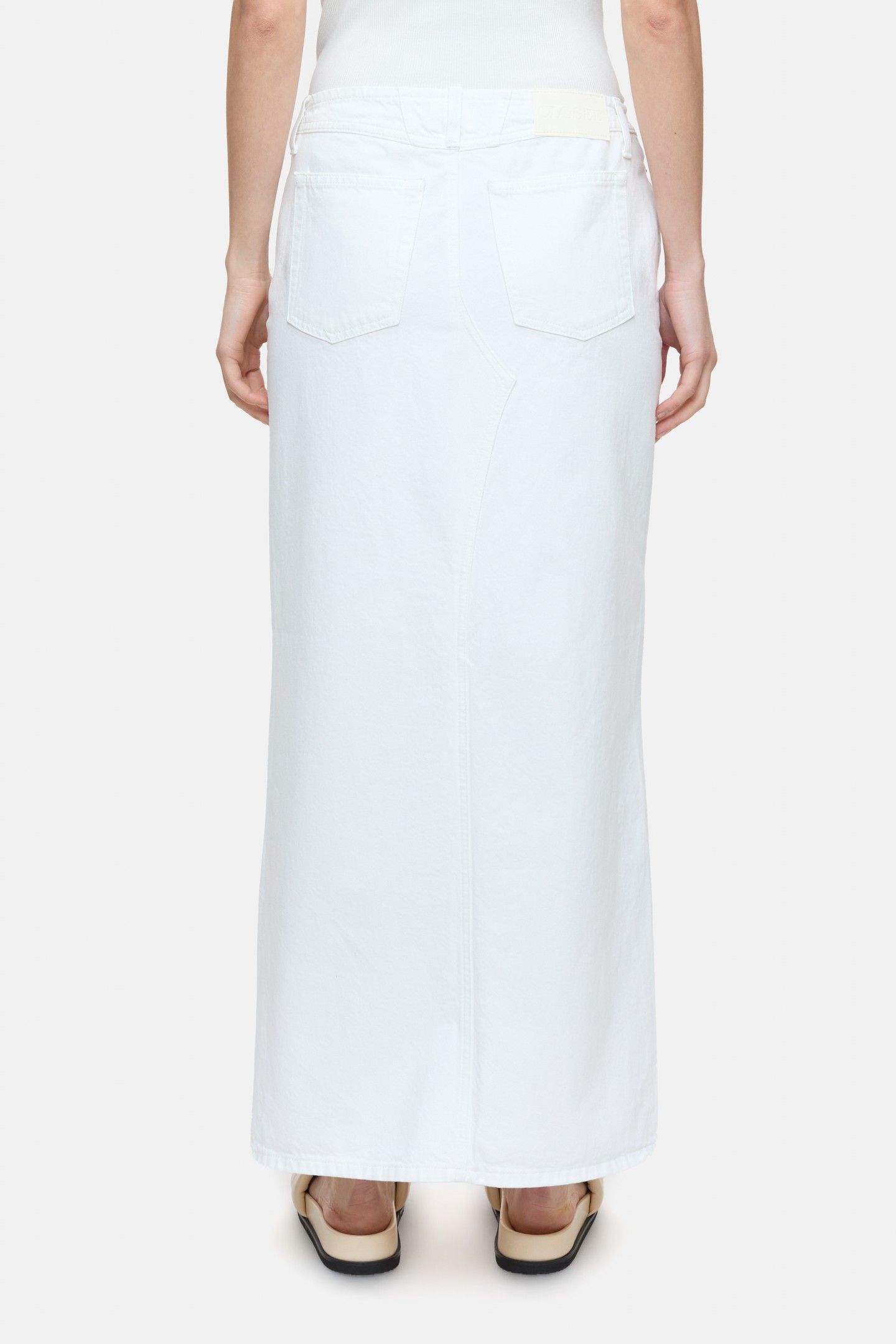 LONG 5-POCKET SKIRT WHITE 3