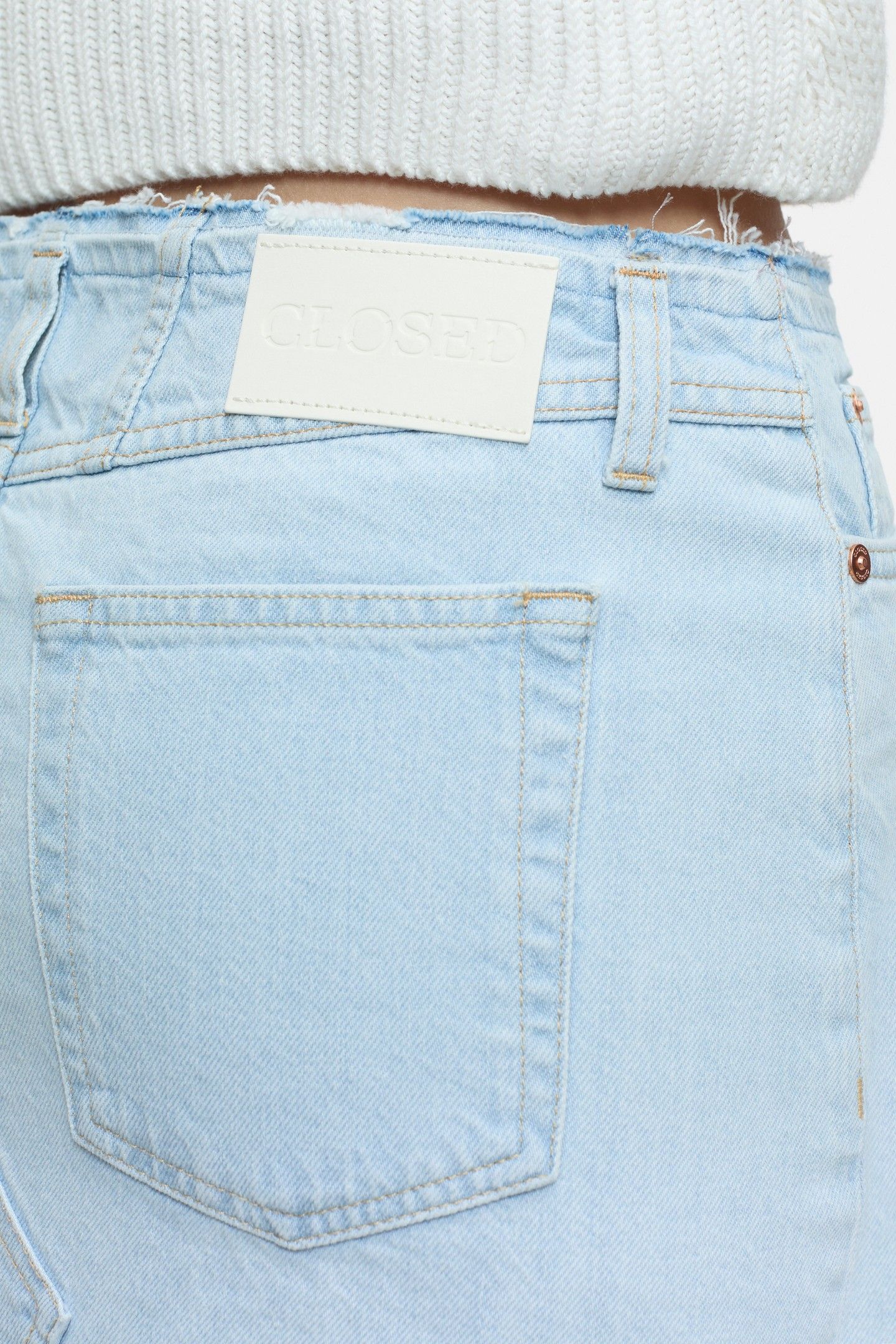 LONG 5-POCKET SKIRT LIGHT BLUE 5