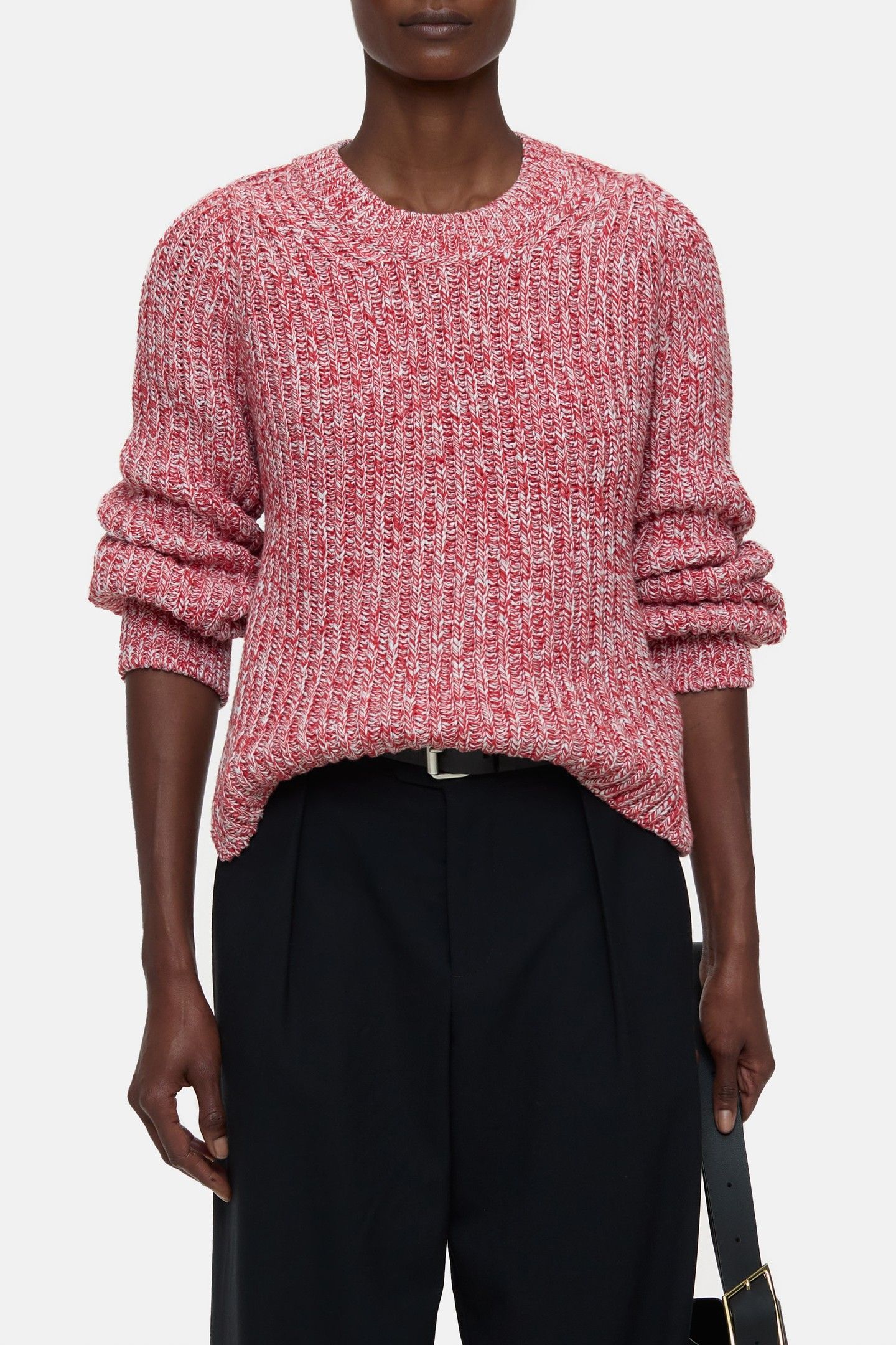 CREW NECK LONG SLEEVE KNITS ARRABBIATA 1