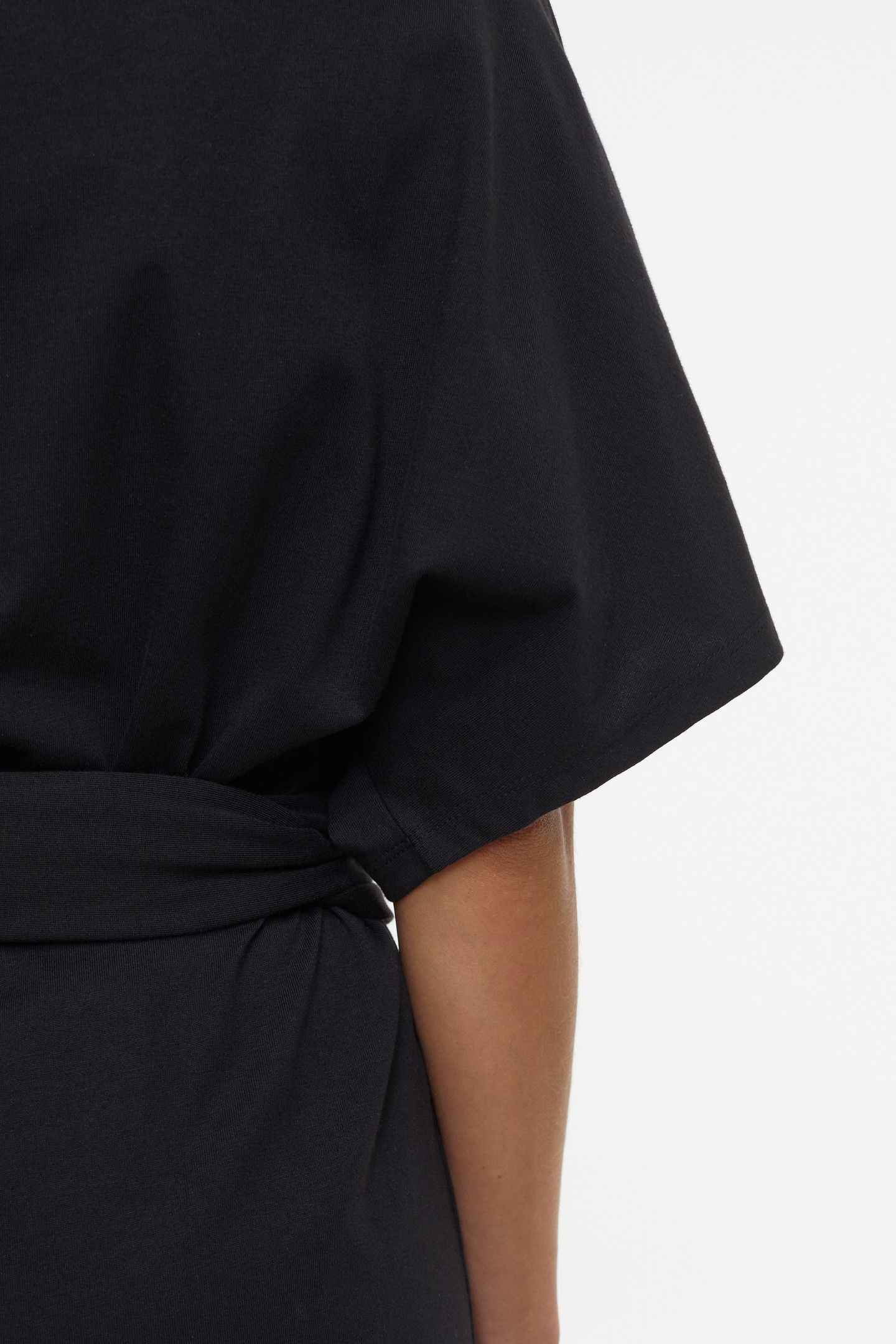 WRAP DRESS BLACK 5