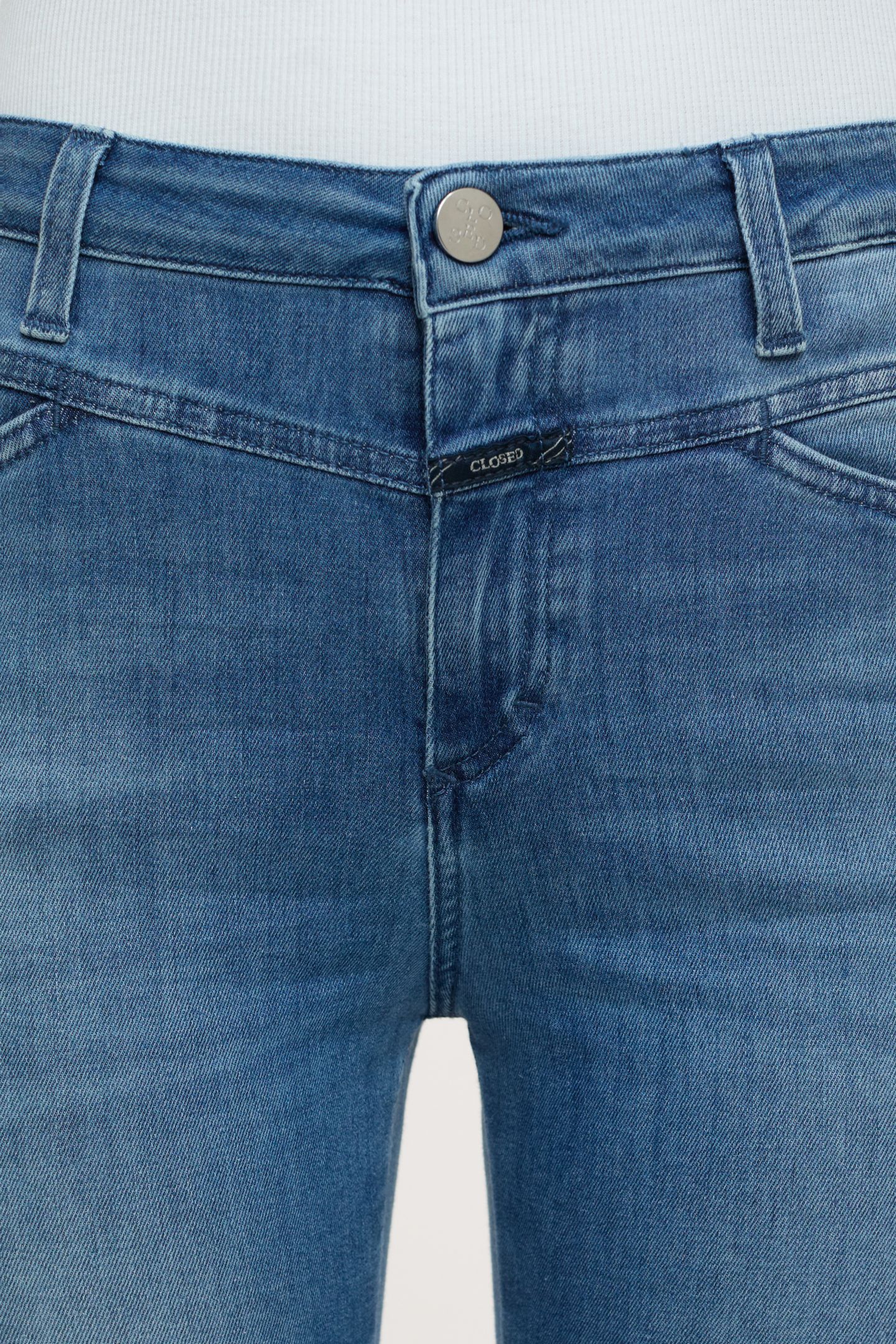 SKINNY PUSHER JEANS MID BLUE 3