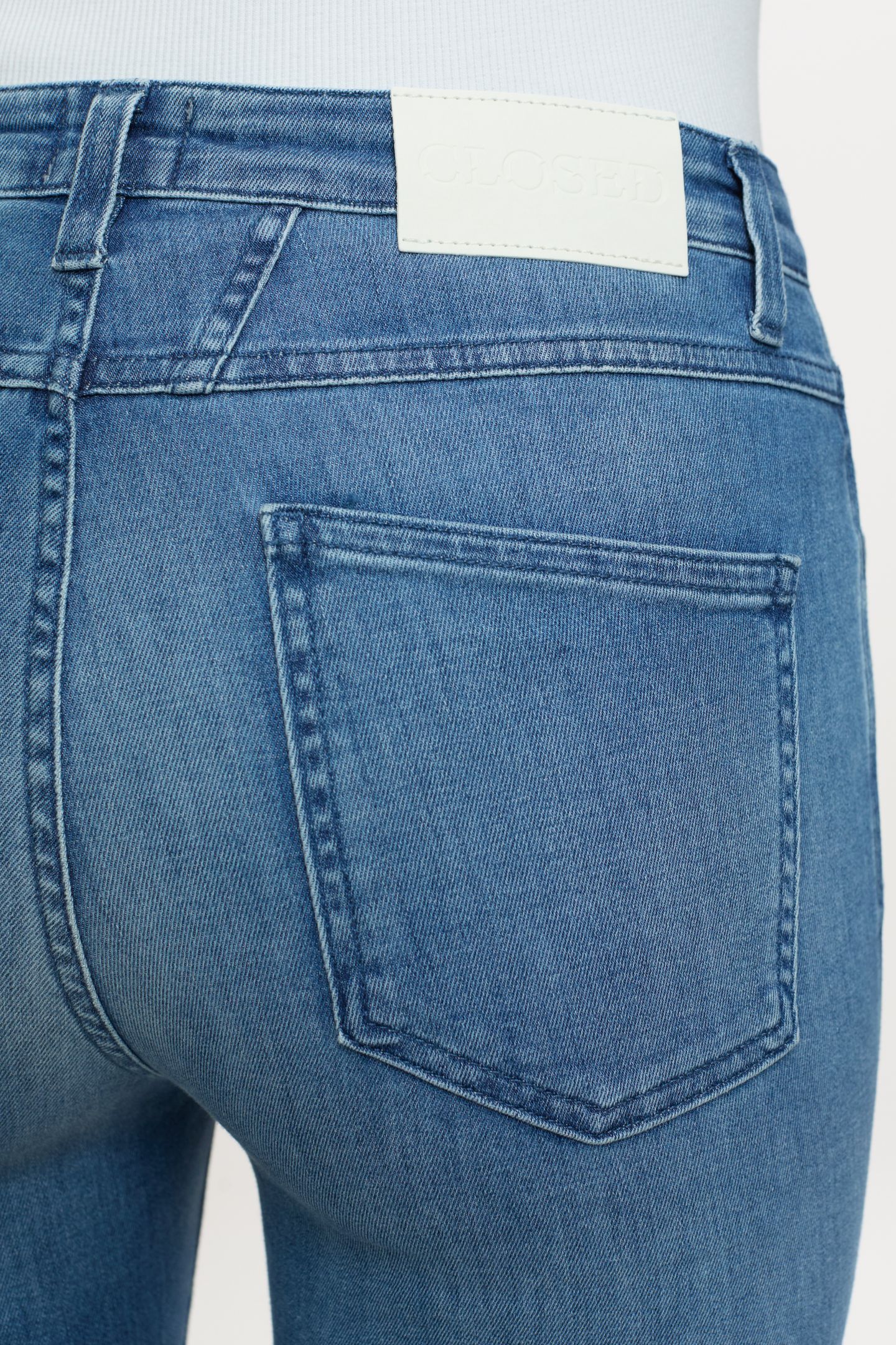 SKINNY PUSHER JEANS MID BLUE 4